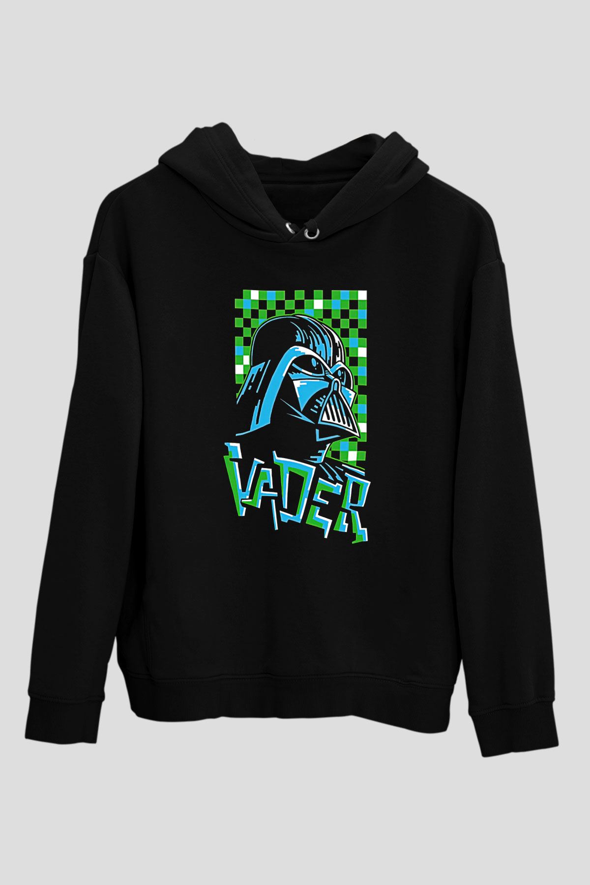 Star Wars (Dart Vader) Baskılı Unisex Siyah Hoodie
