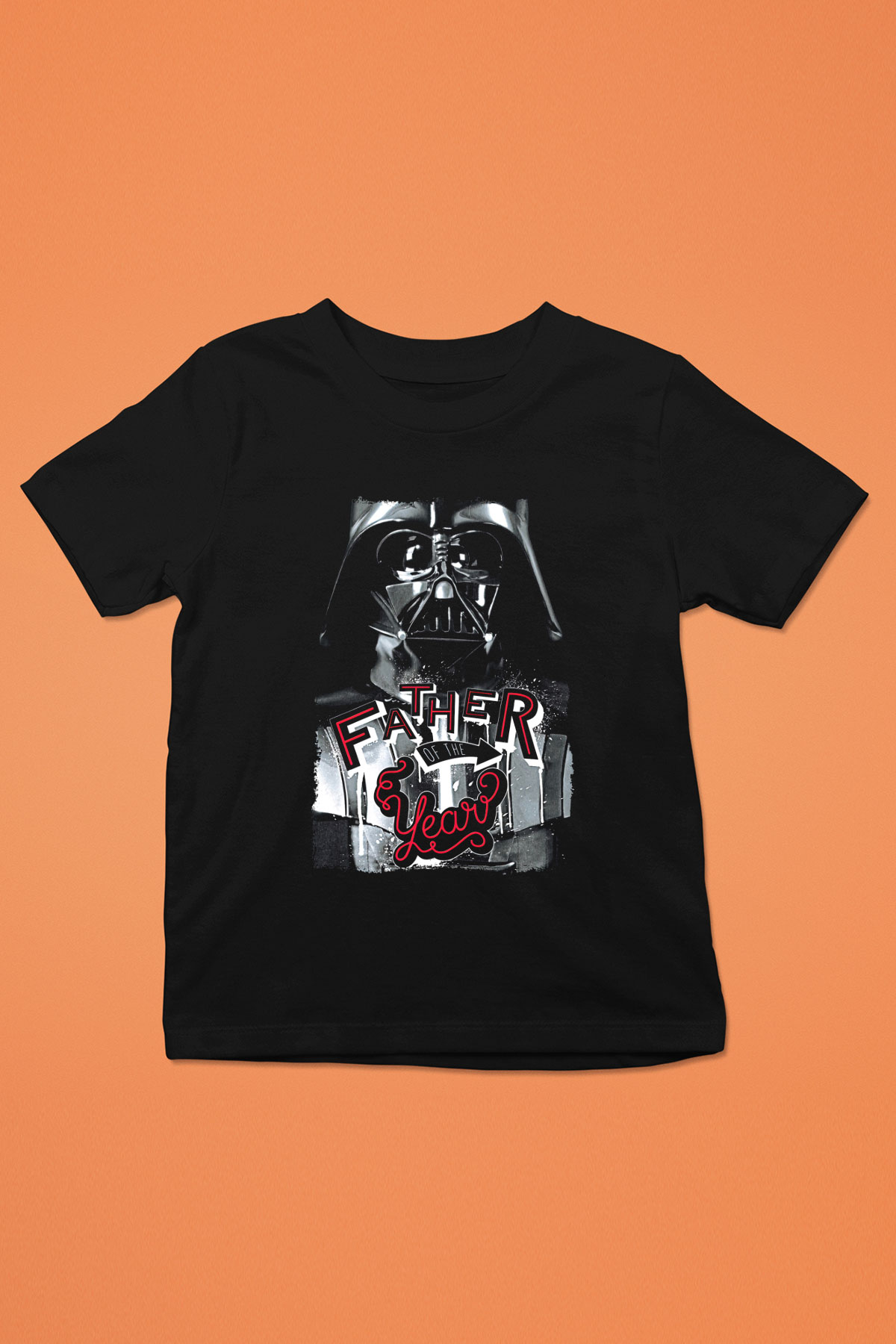 Star Wars (Dart Vader) Baskılı Unisex Siyah Çocuk Tişört - Tshirt