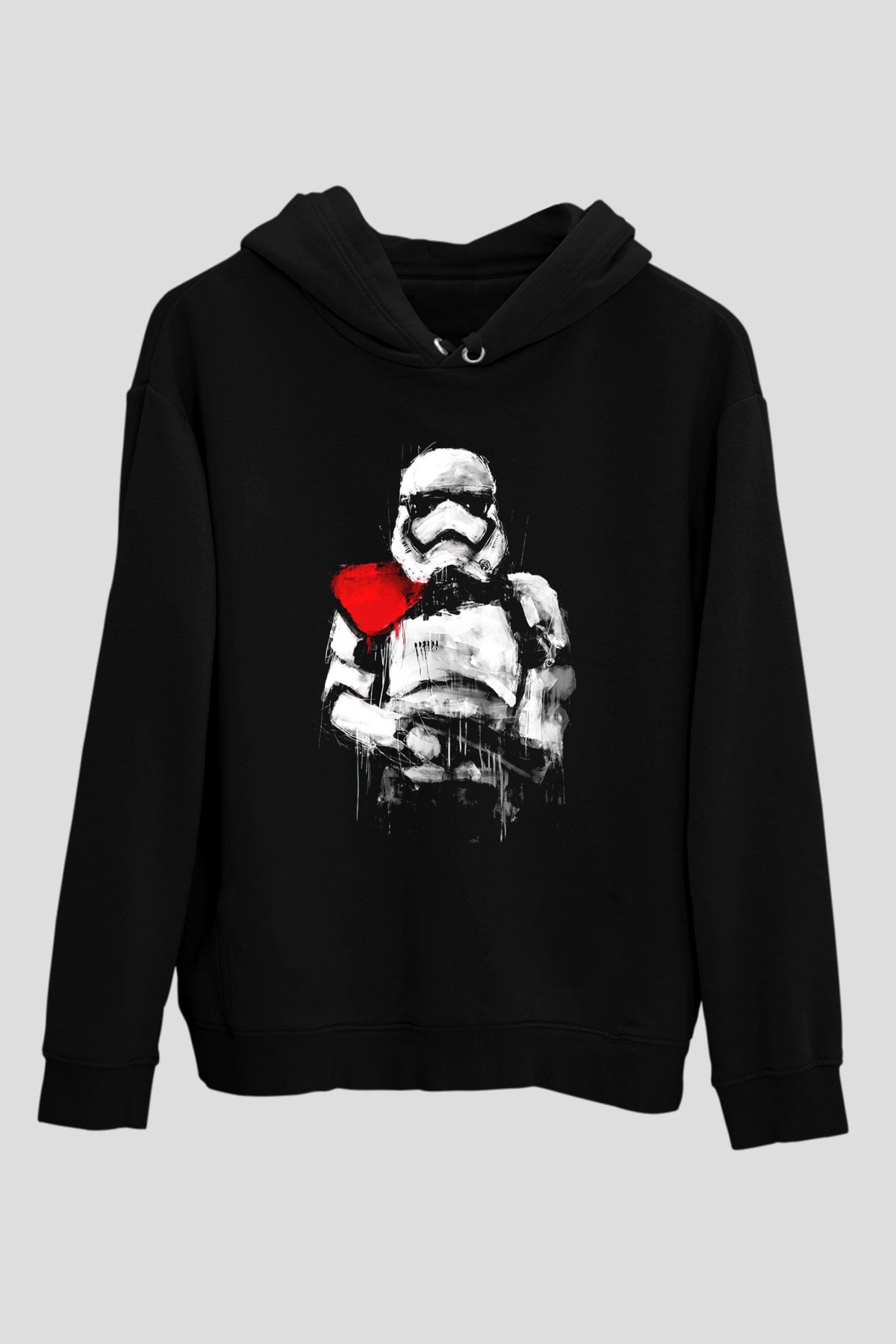 Star Wars Siyah Unisex Kapşonlu Sweatshirt