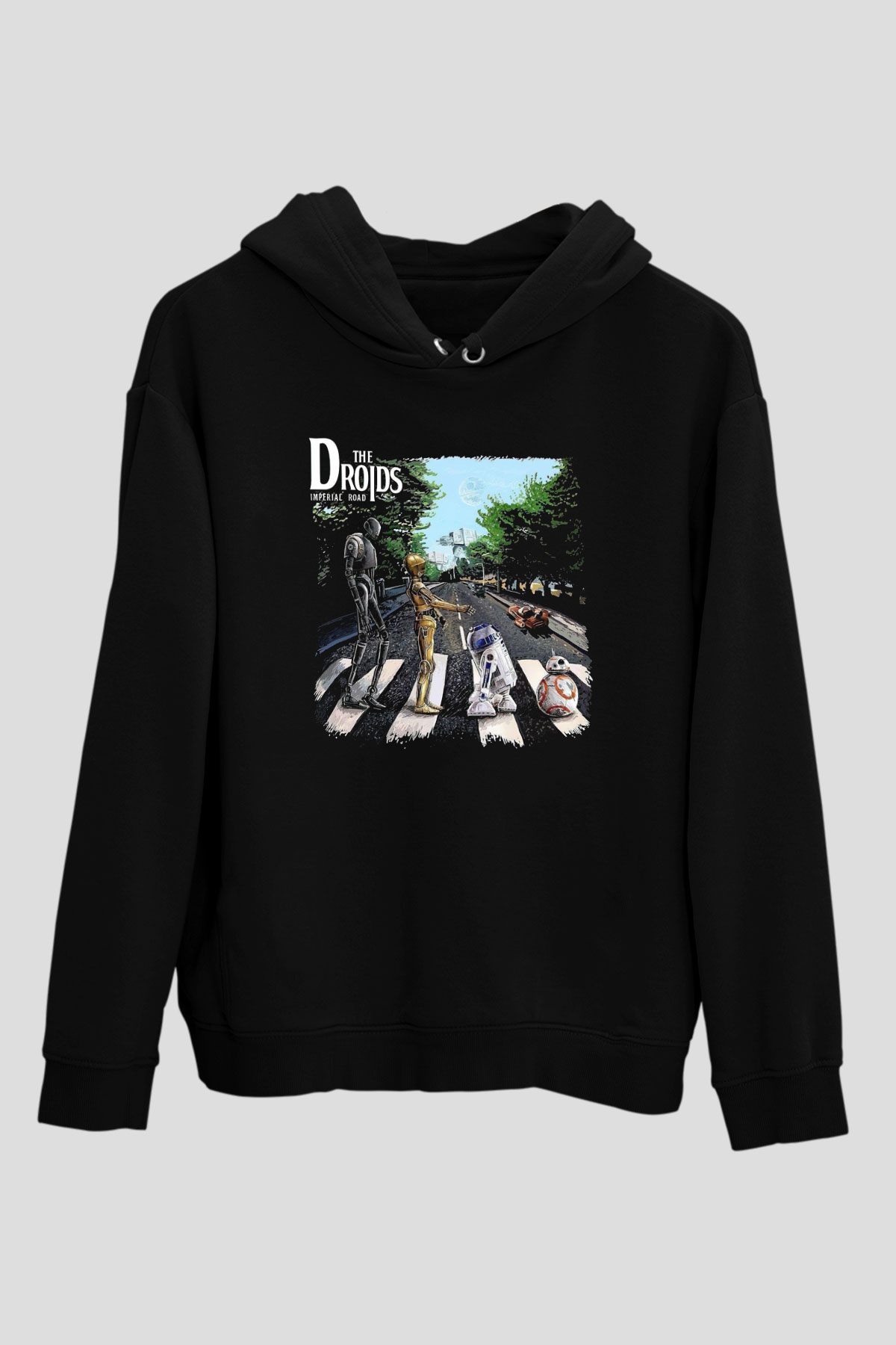 Star Wars Siyah Unisex Kapşonlu Sweatshirt