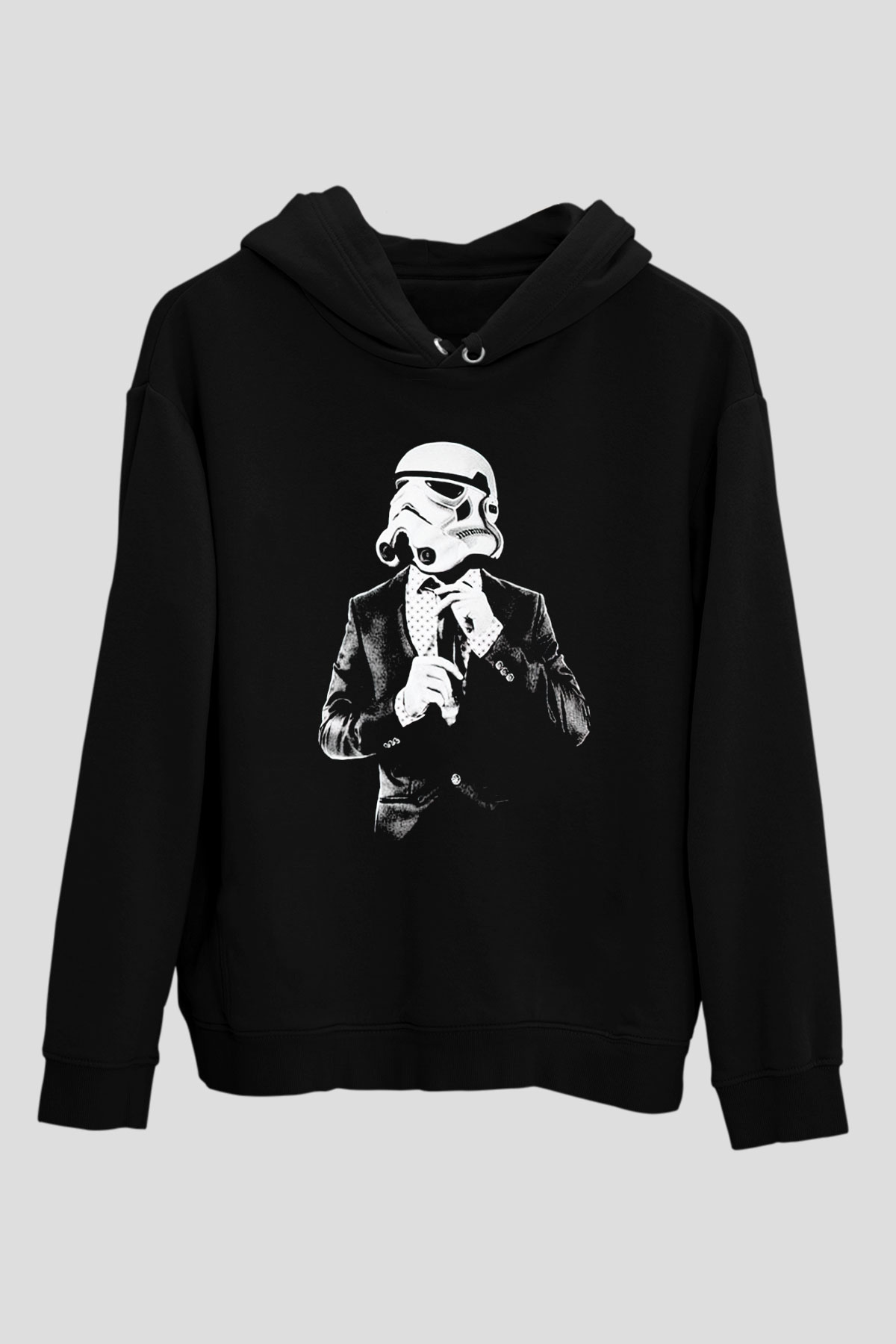 Star Wars Siyah Unisex Kapşonlu Sweatshirt