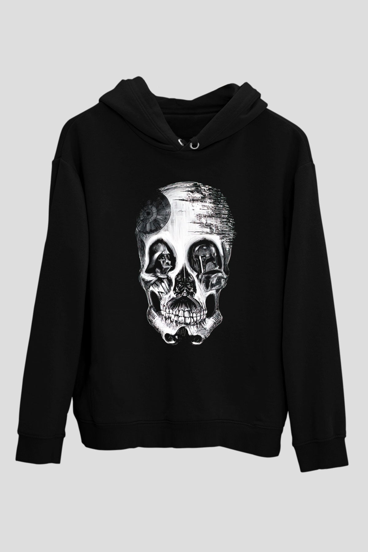 Star Wars Siyah Unisex Kapşonlu Sweatshirt