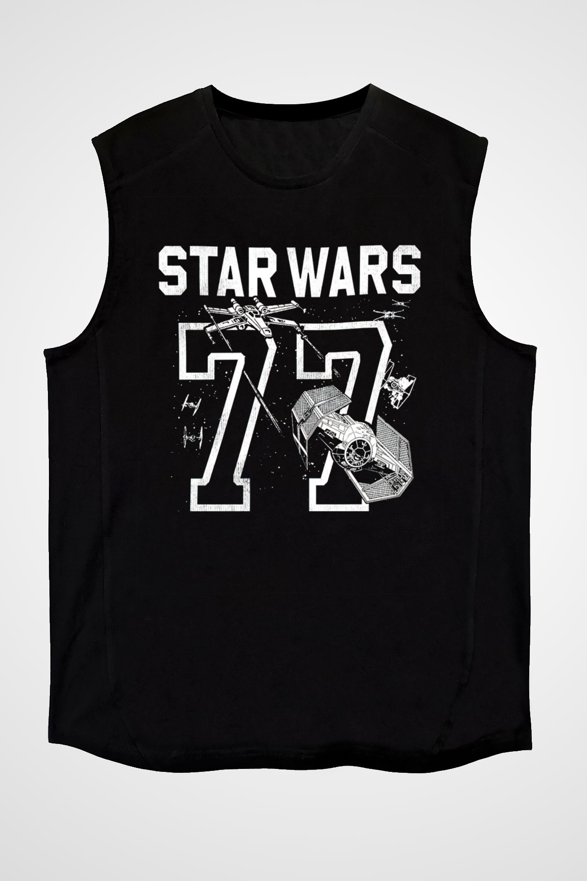 Star Wars Siyah Unisex Kolsuz Tişört