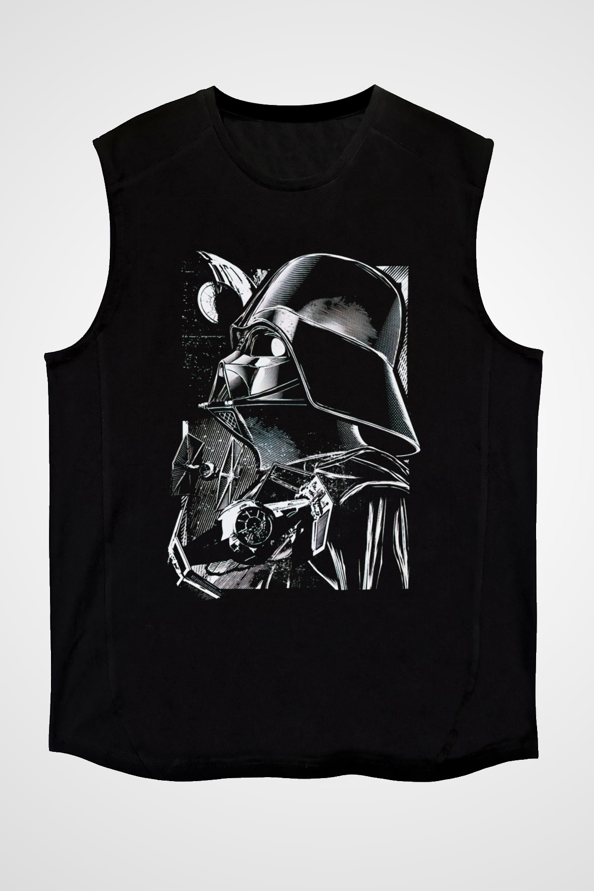 Star Wars Siyah Unisex Kolsuz Tişört