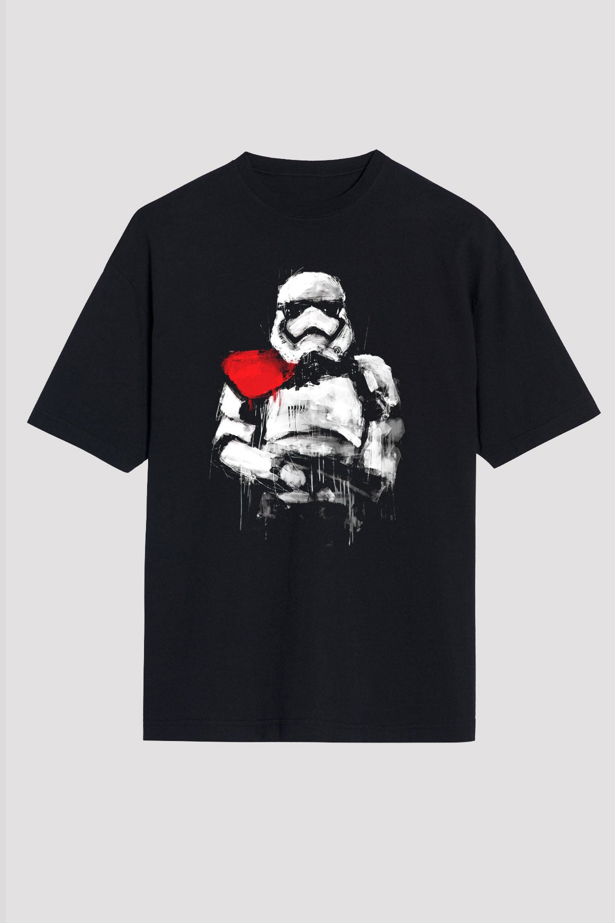 Star Wars Siyah Unisex Oversize Tişört T-Shirt