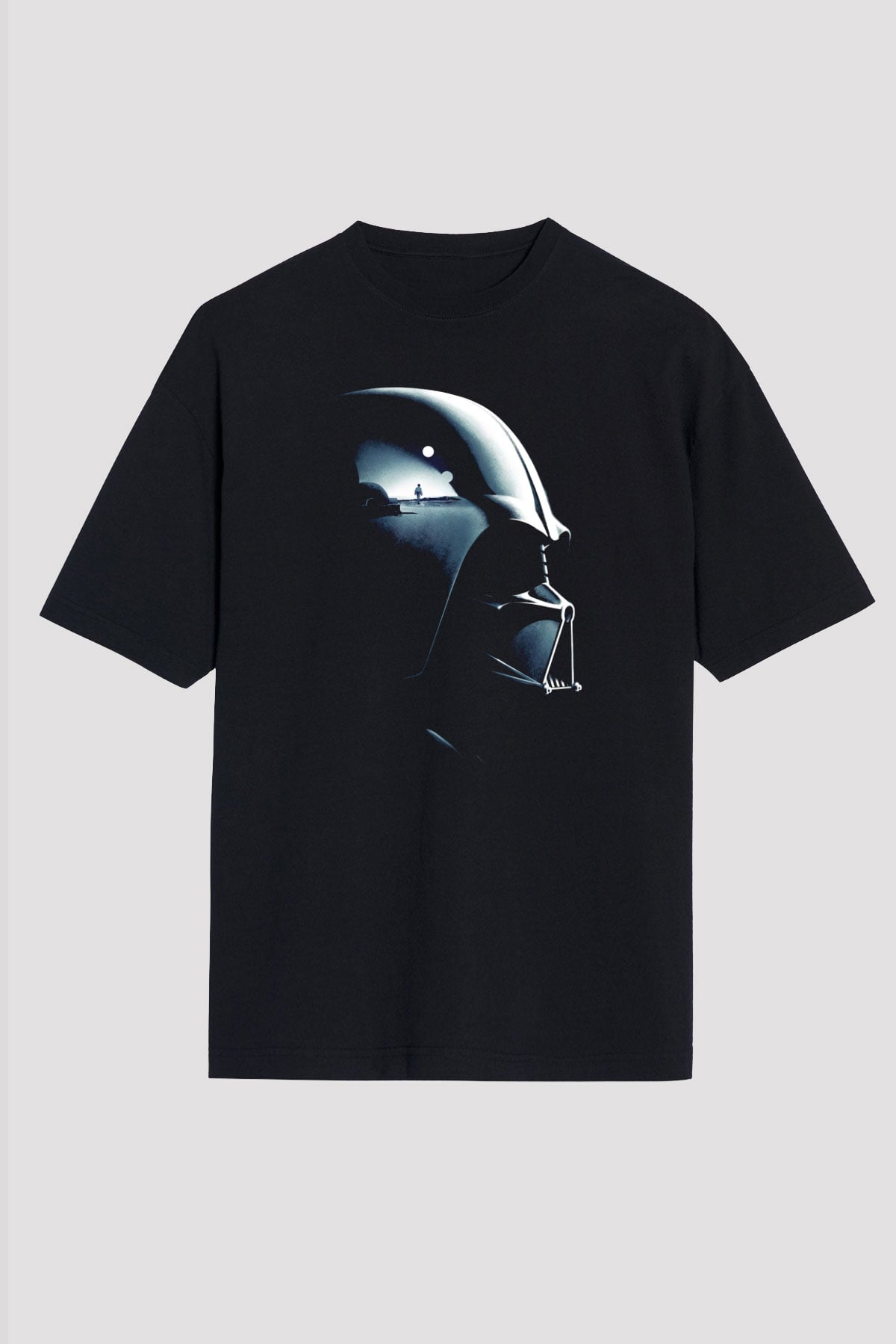 Star Wars Siyah Unisex Oversize Tişört T-Shirt