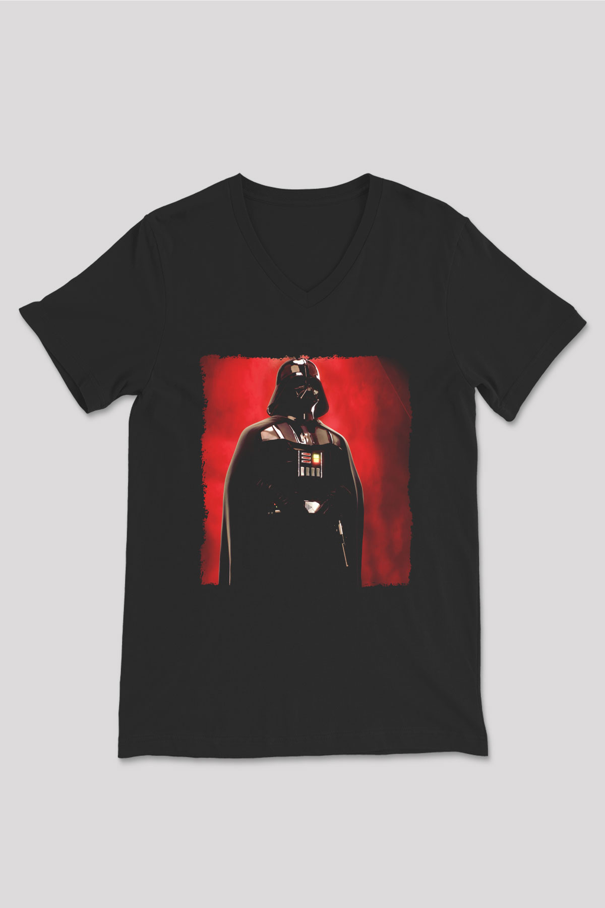 Star Wars Siyah Unisex V Yaka Tişört