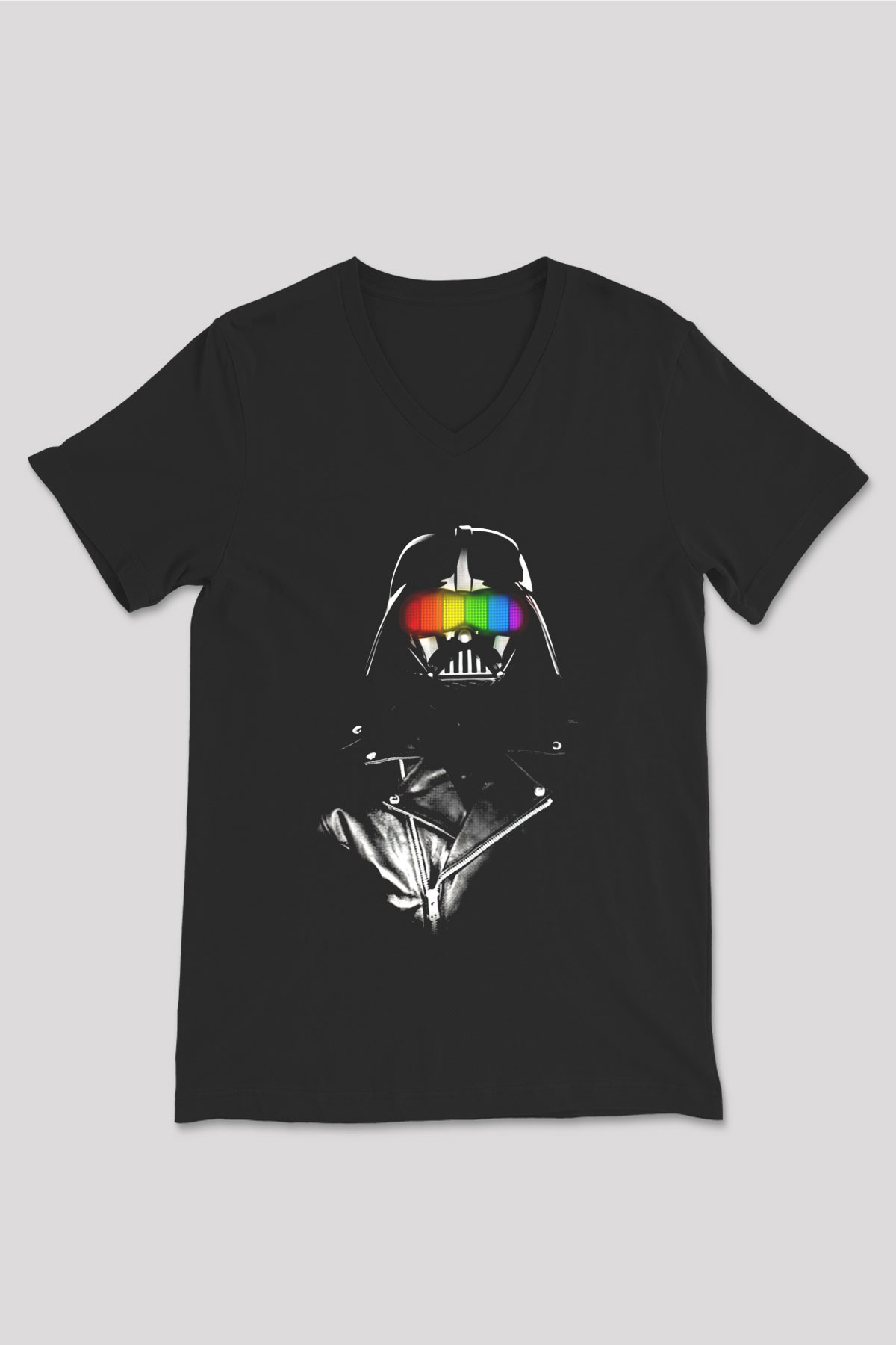 Star Wars Siyah Unisex V Yaka Tişört T-Shirt