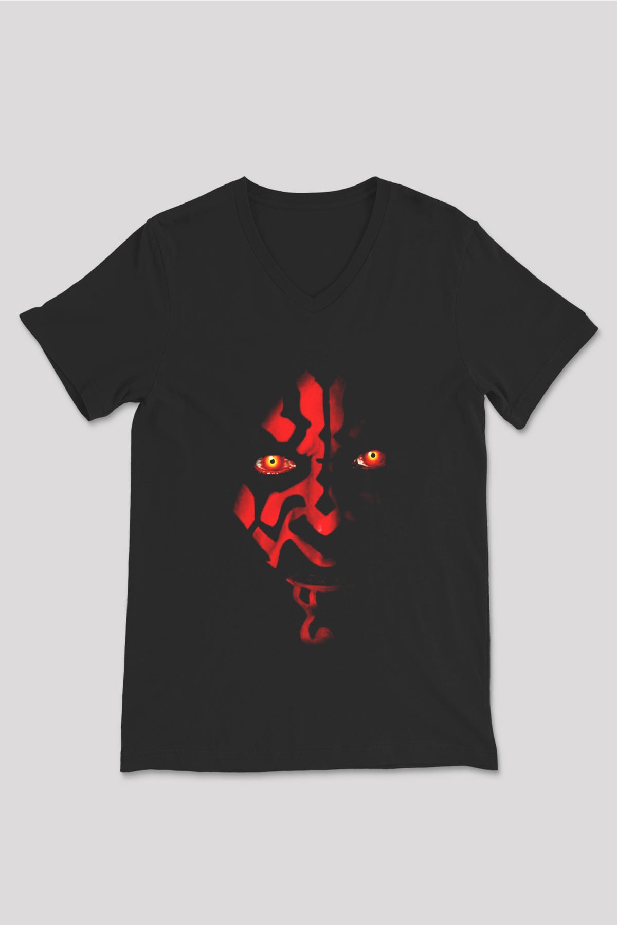 Star Wars Siyah Unisex V Yaka Tişört T-Shirt