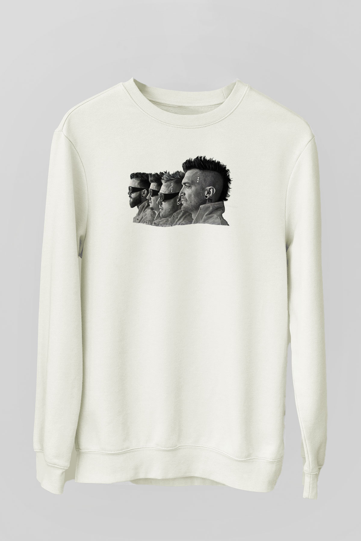 Starset Baskılı Beyaz Unisex Sweatshirt
