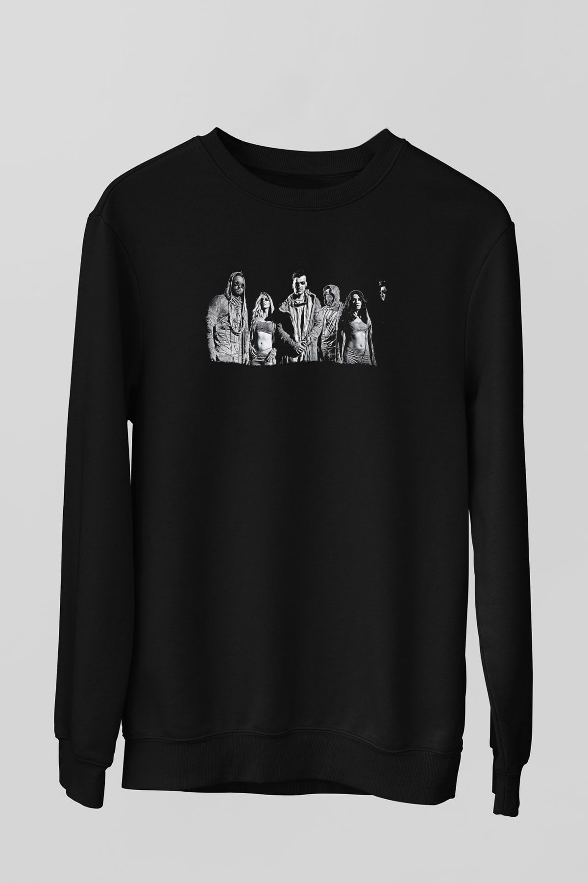 Starset Baskılı Unisex Siyah Sweatshirt