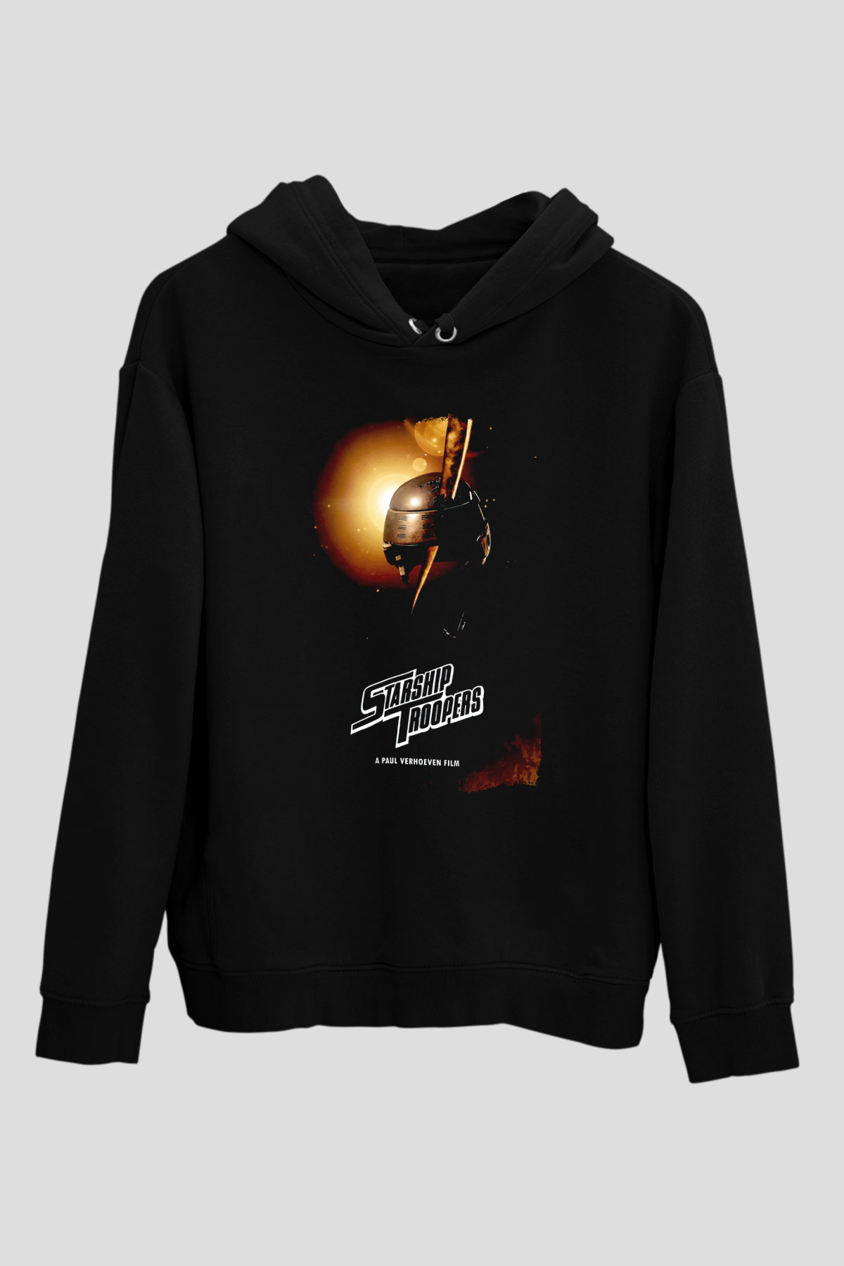 Starship Troopers Siyah Unisex Hoodie