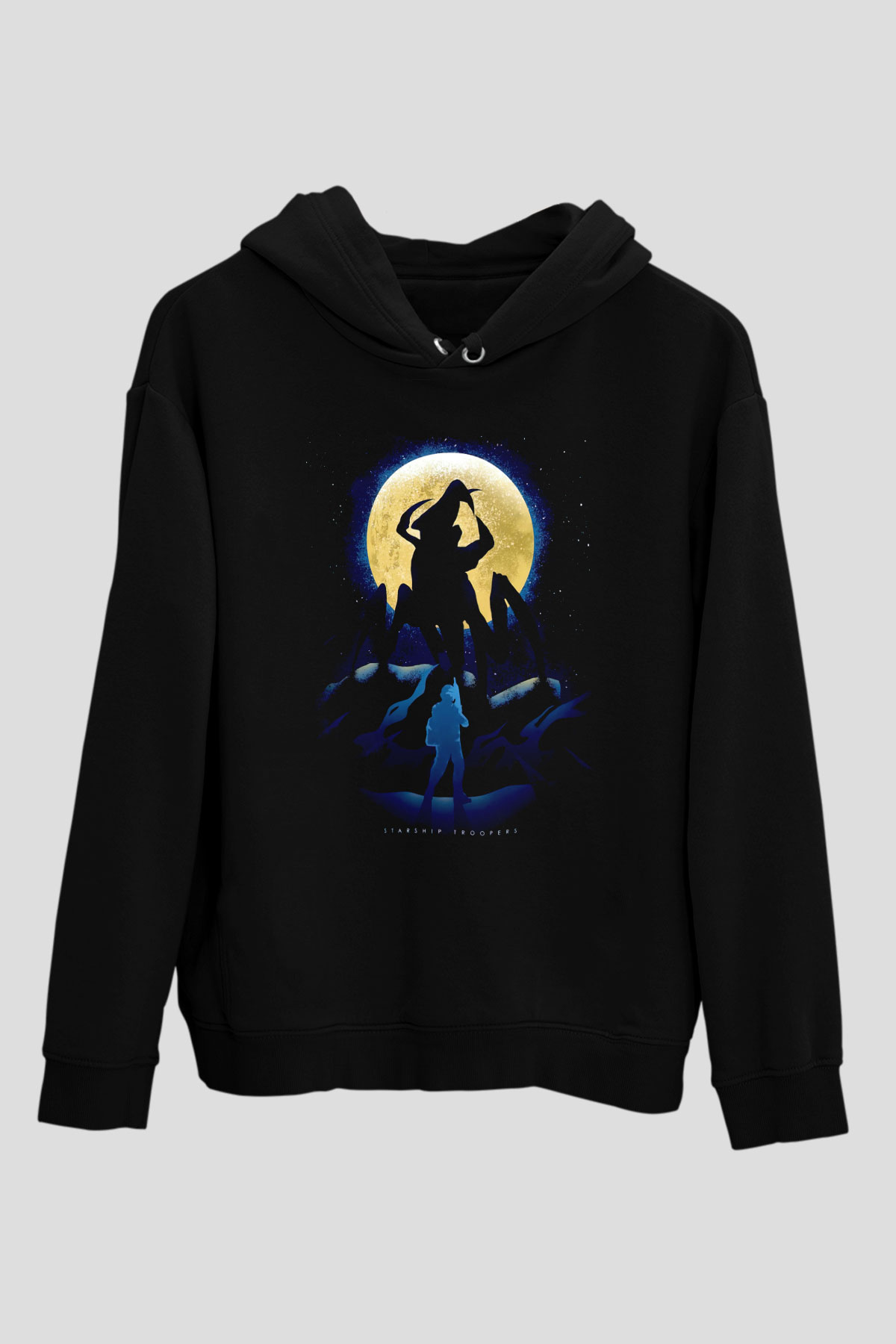 Starship Troopers Siyah Unisex Hoodie