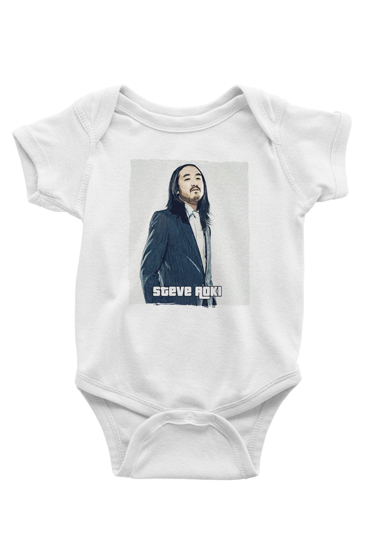 Steve Aoki Beyaz Bebek Body - Zıbın