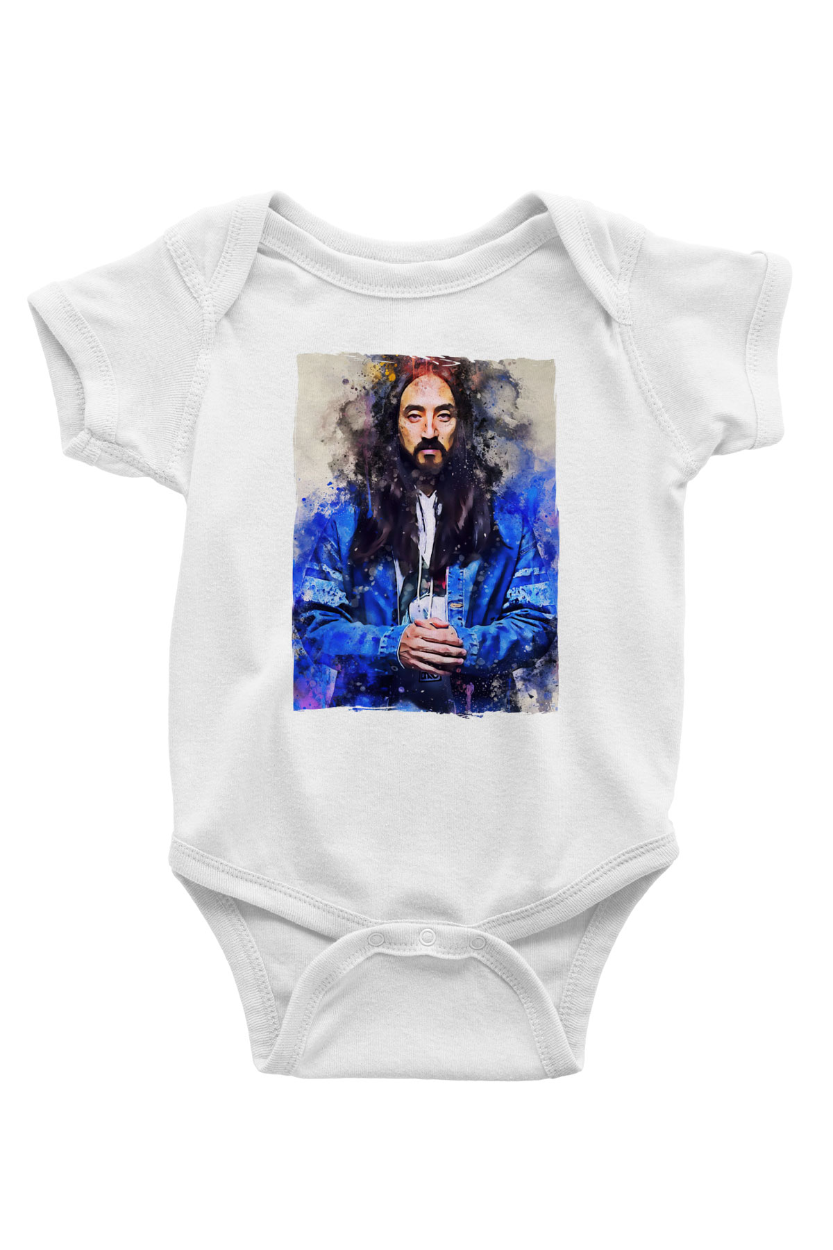Steve Aoki Beyaz Bebek Body - Zıbın