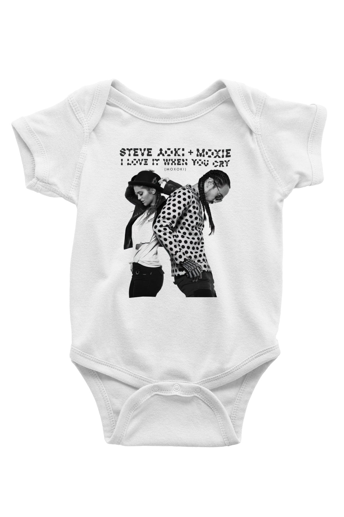 Steve Aoki Beyaz Bebek Body - Zıbın