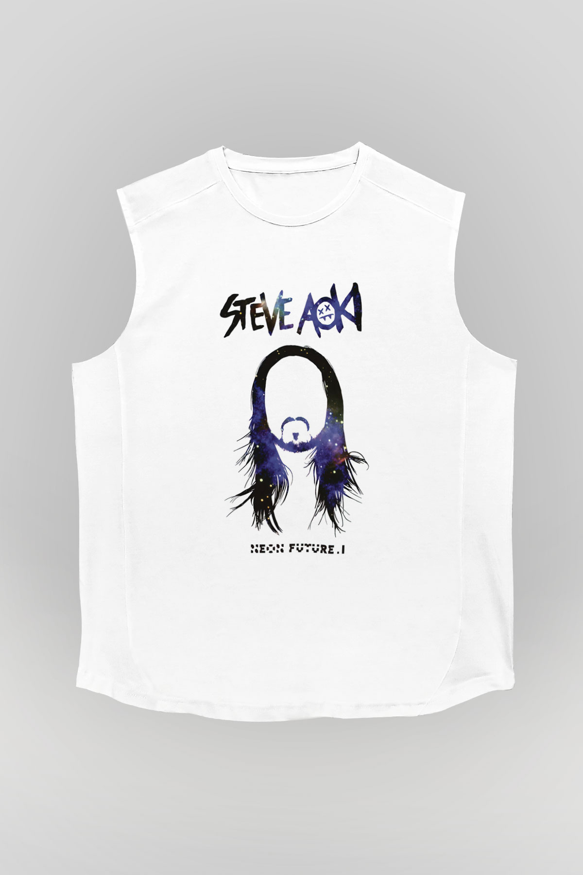 Steve Aoki Beyaz Unisex Kolsuz Tişört