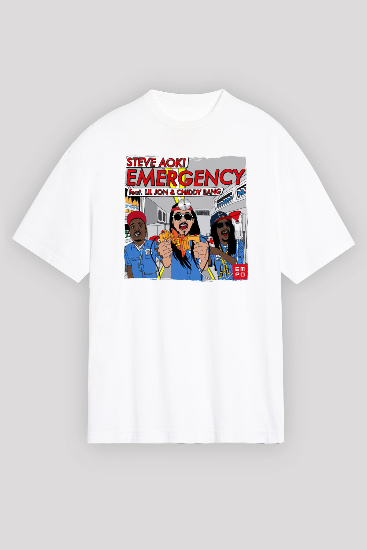 Steve Aoki Beyaz Unisex Tişört T-Shirt - TişörtFabrikası