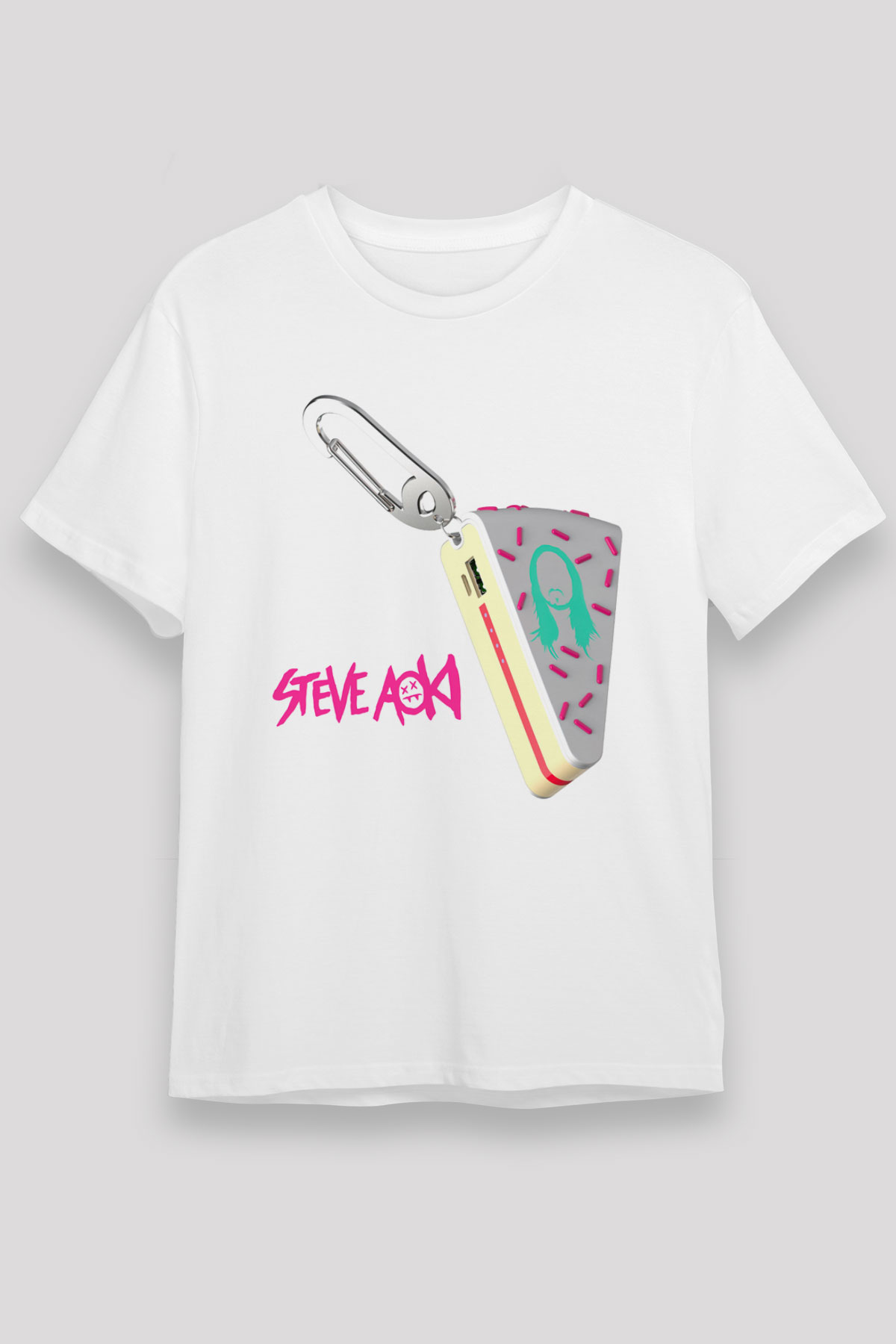Steve Aoki Beyaz Unisex Tişört T-Shirt - TişörtFabrikası