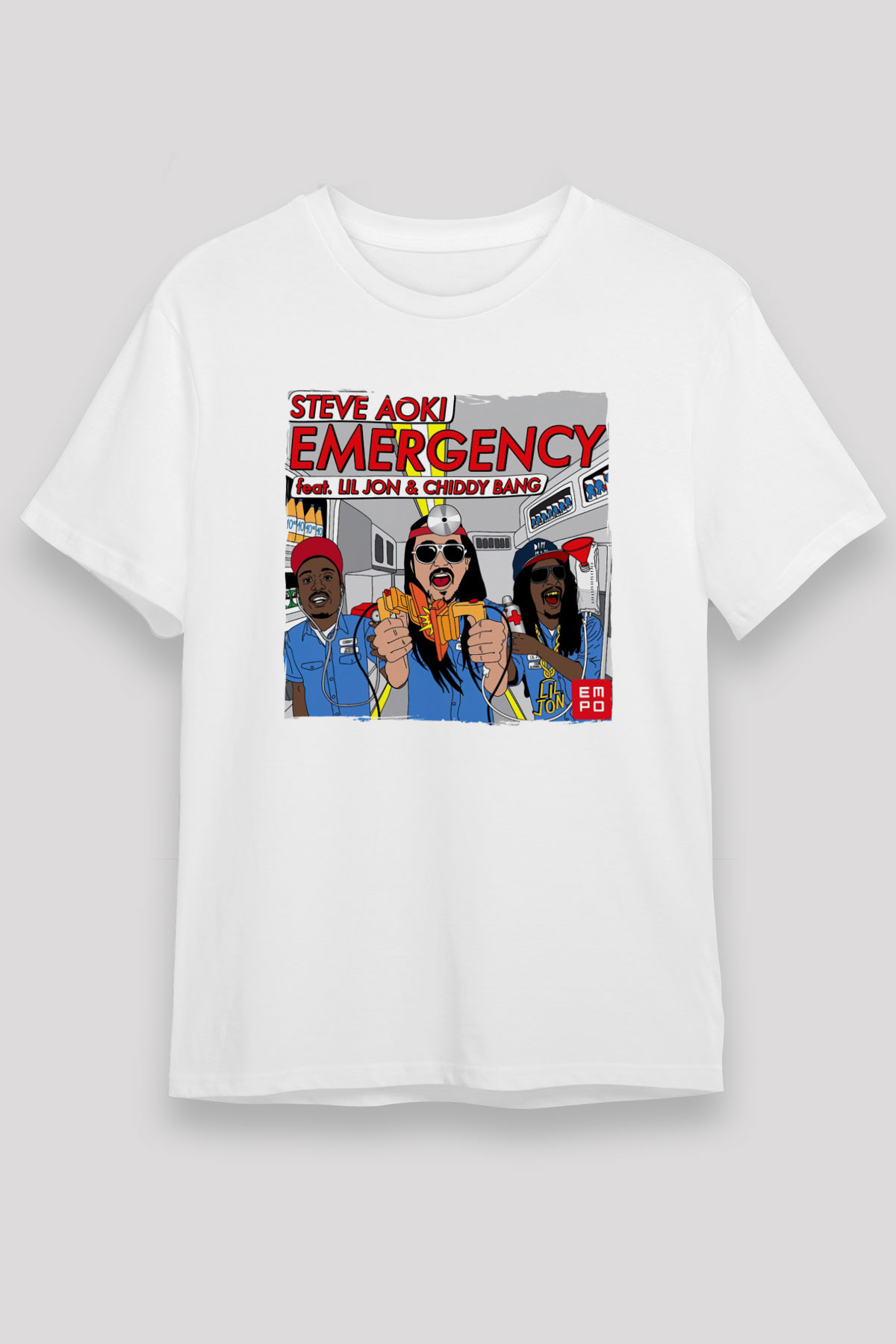 Steve Aoki Beyaz Unisex Tişört T-Shirt - TişörtFabrikası