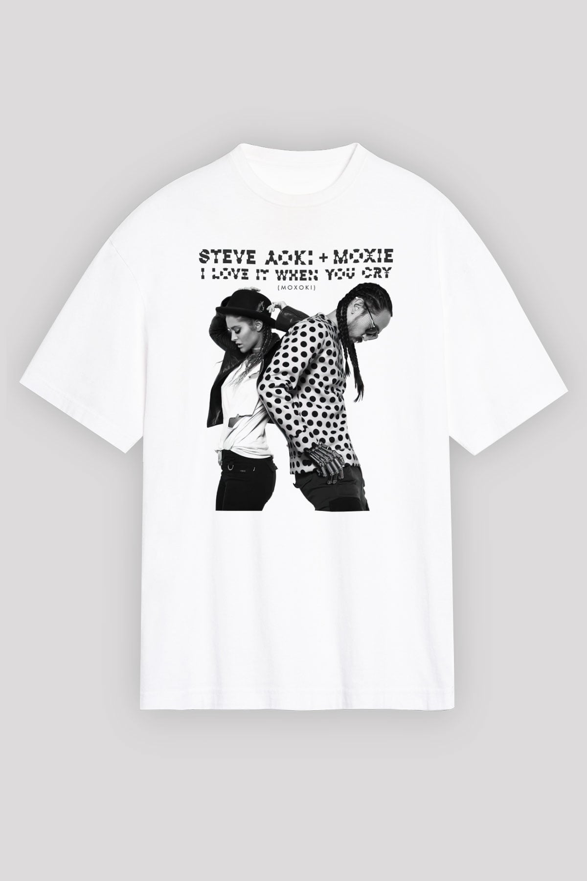 Steve Aoki Beyaz Unisex Tişört T-Shirt - TişörtFabrikası