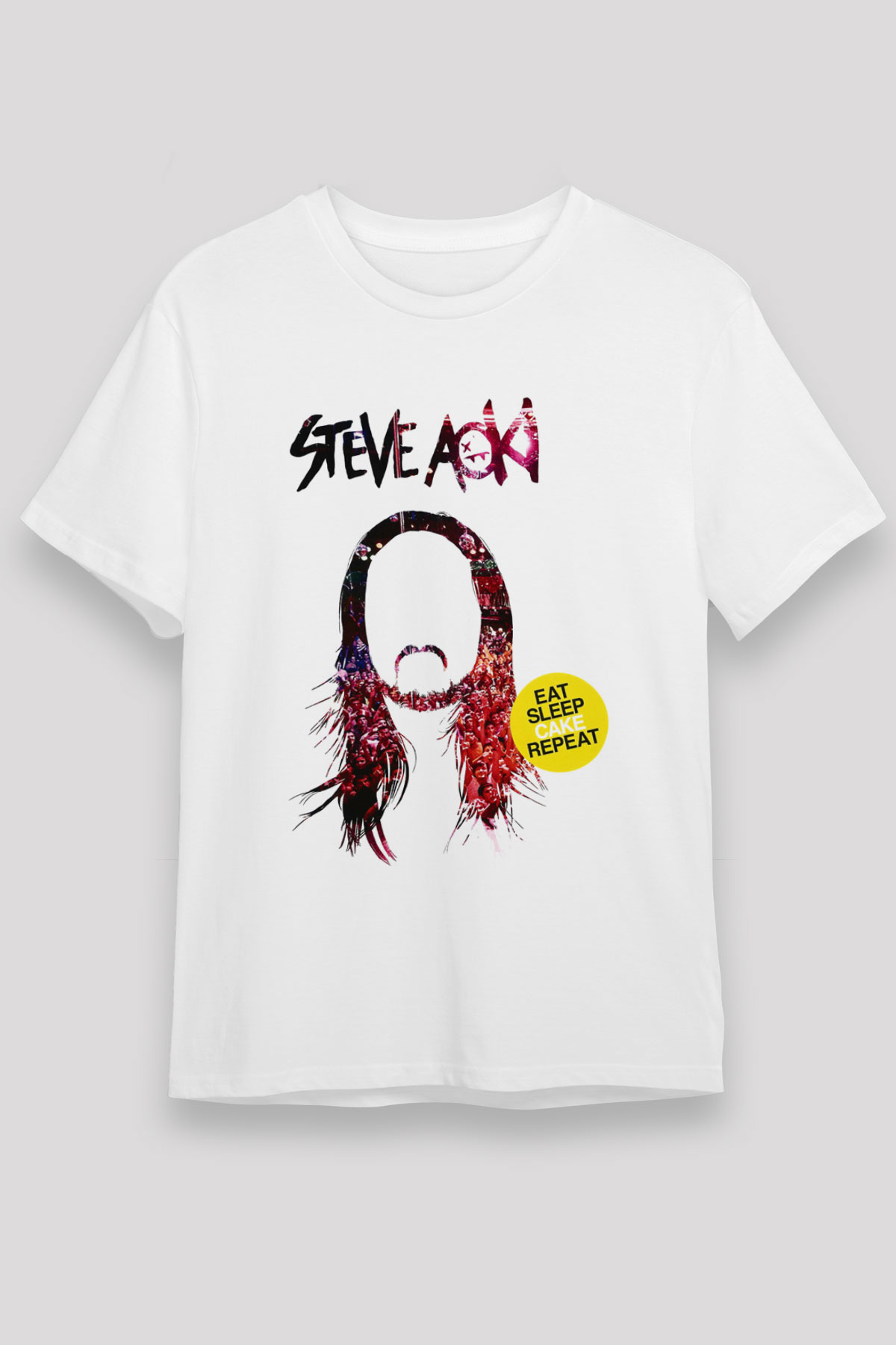 Steve Aoki Beyaz Unisex Tişört T-Shirt - TişörtFabrikası