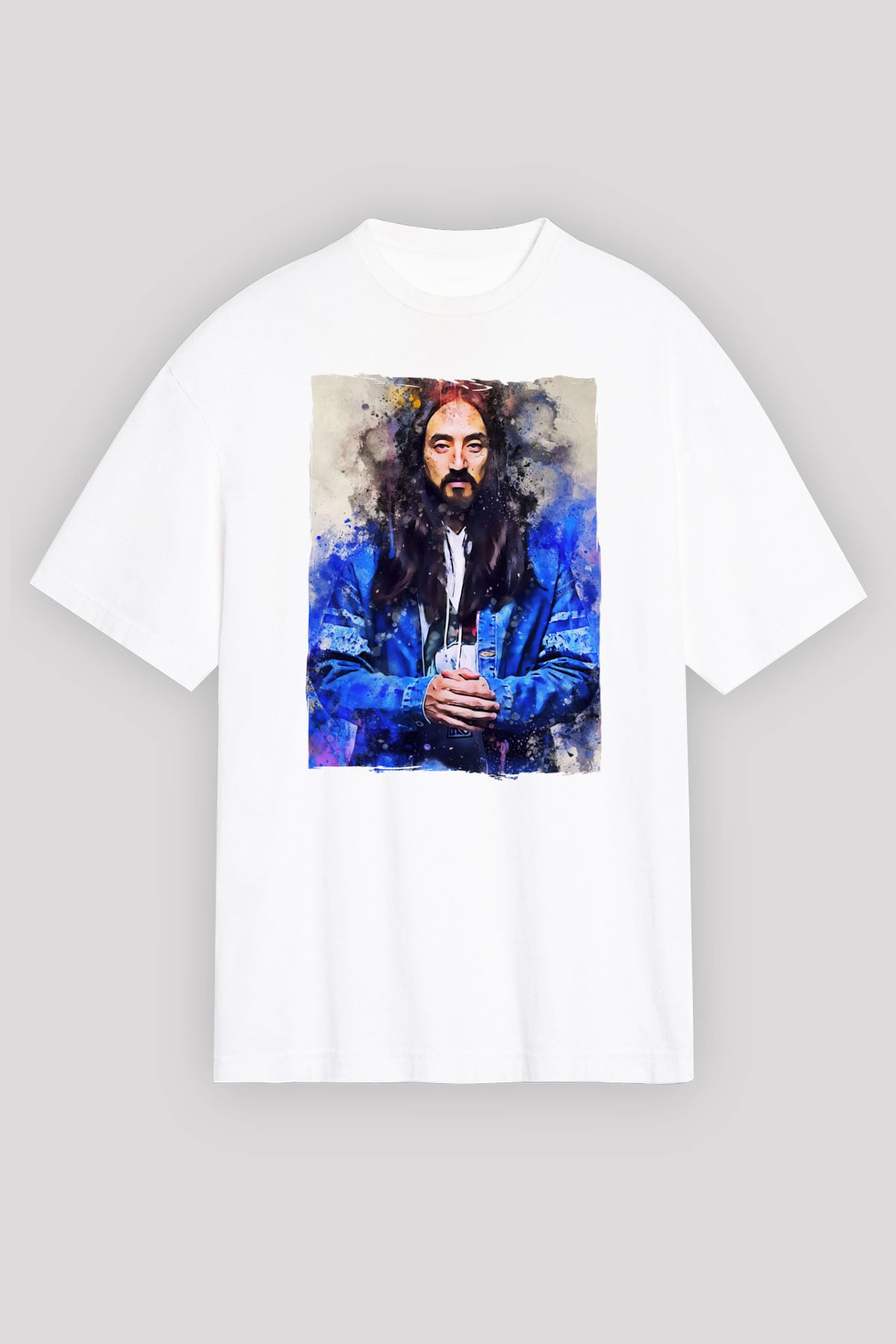 Steve Aoki Beyaz Unisex Tişört T-Shirt - TişörtFabrikası