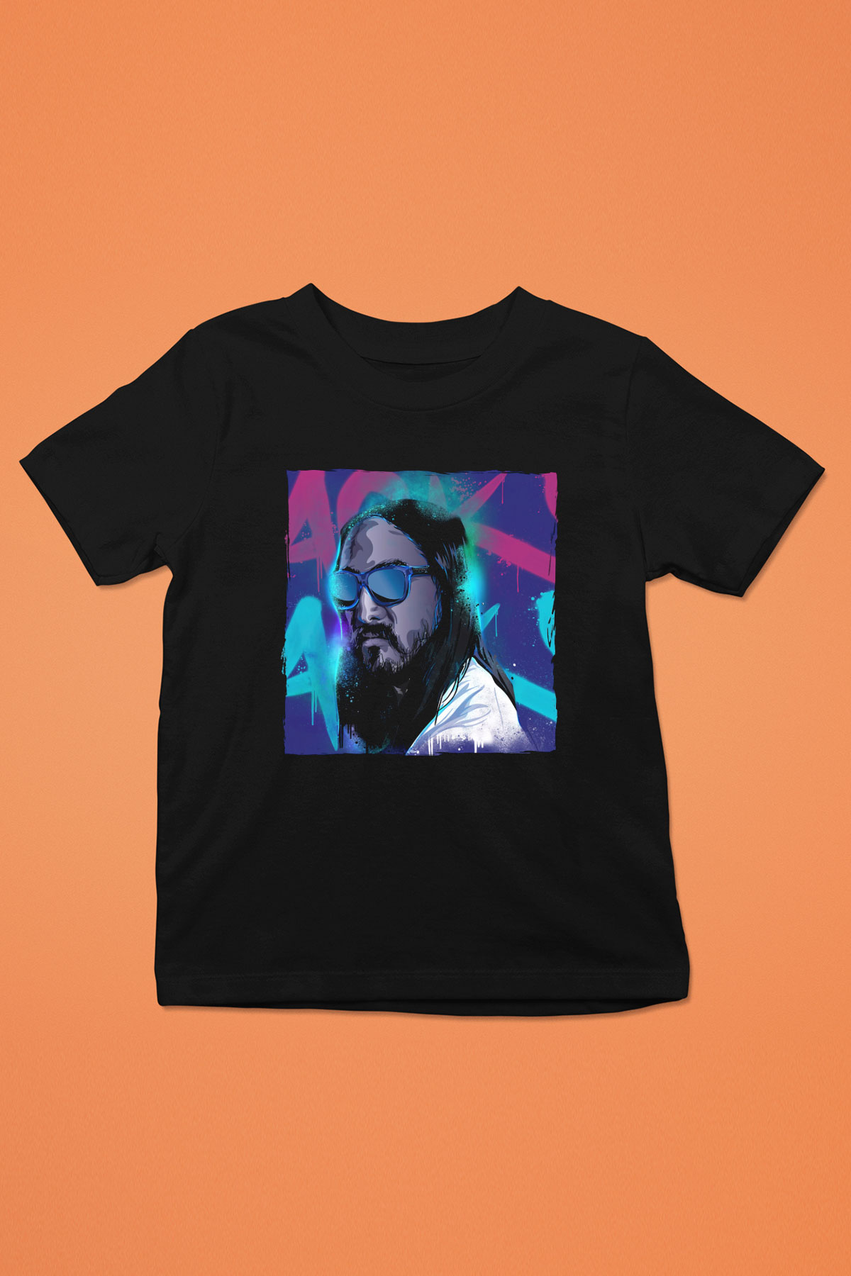 Steve Aoki Siyah Unisex Çocuk Tişört