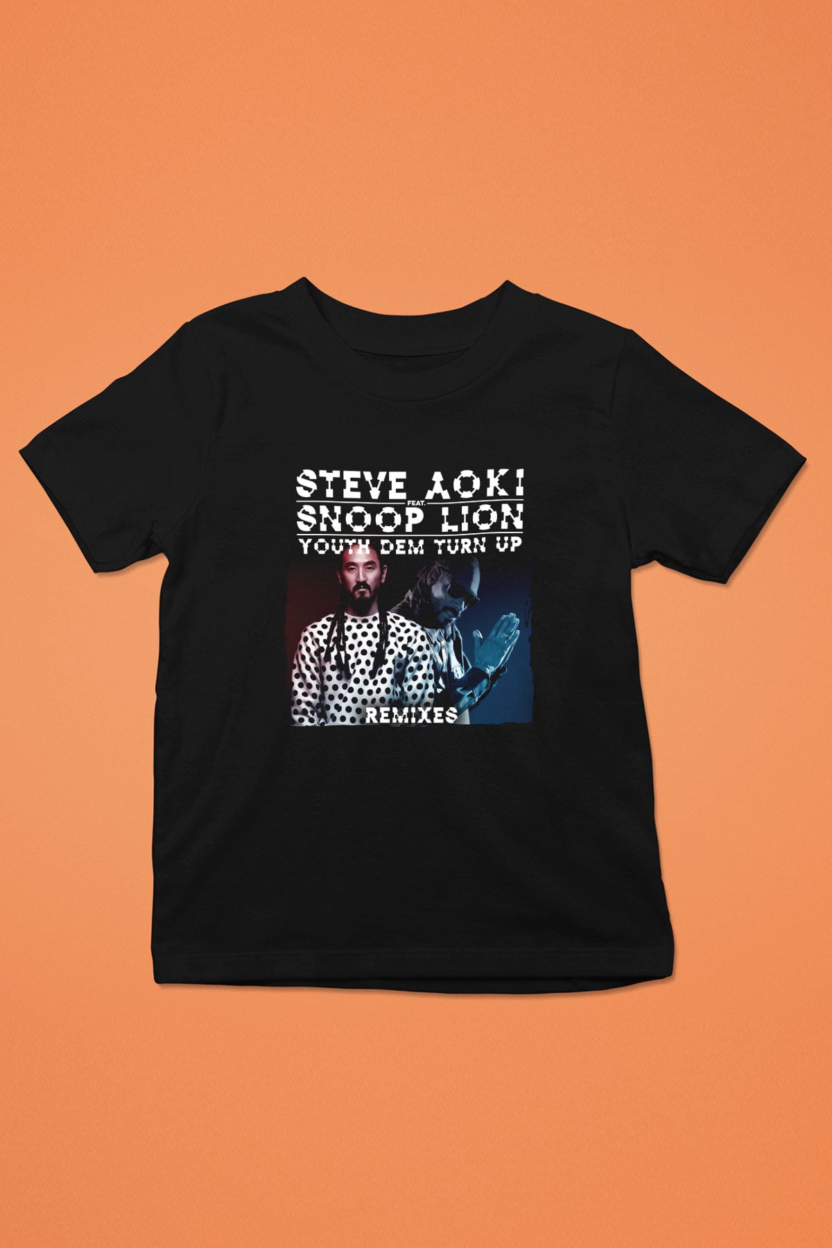 Steve Aoki Siyah Unisex Çocuk Tişört