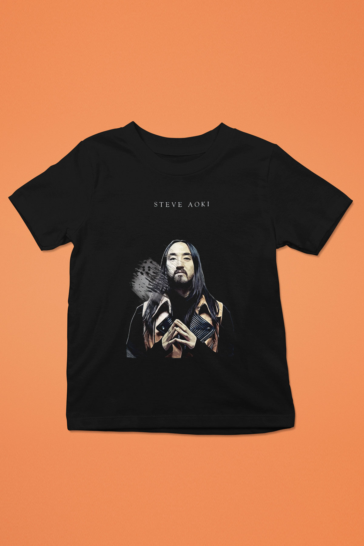 Steve Aoki Siyah Unisex Çocuk Tişört