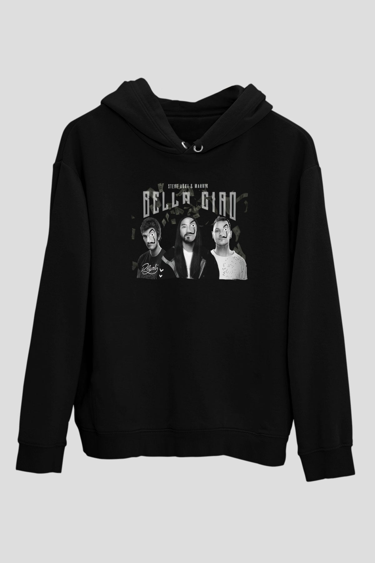 Steve Aoki Siyah Unisex Kapüşonlu Sweatshirt