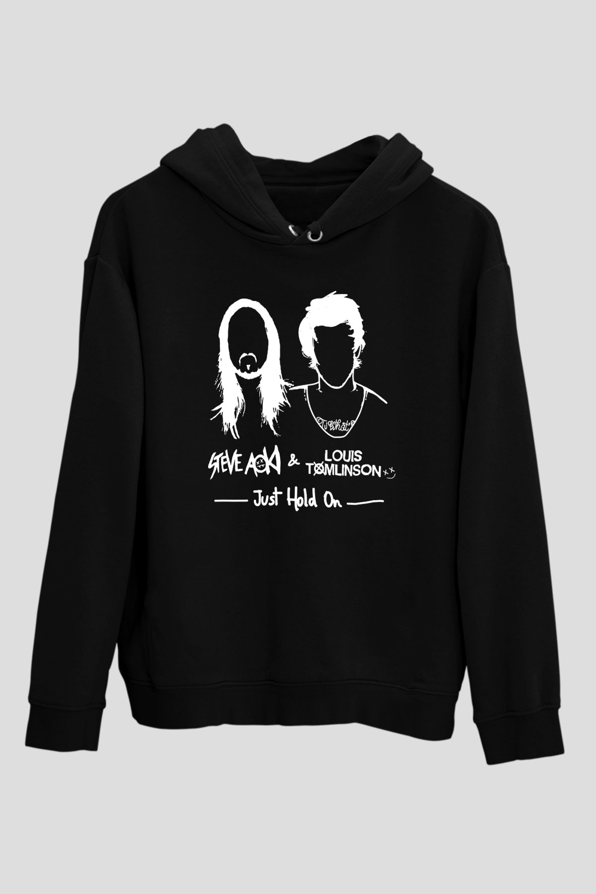 Steve Aoki Siyah Unisex Kapüşonlu Sweatshirt