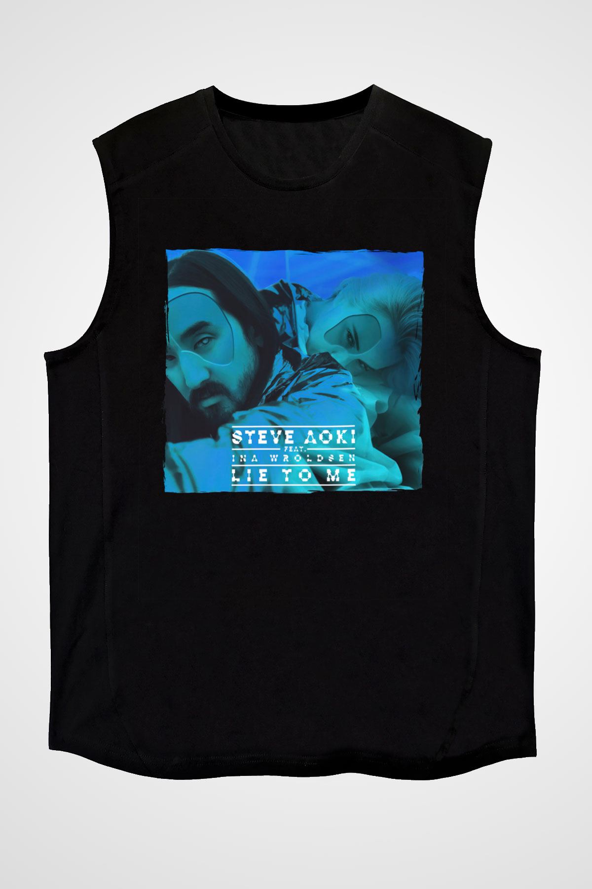 Steve Aoki Siyah Unisex Kolsuz Tişört