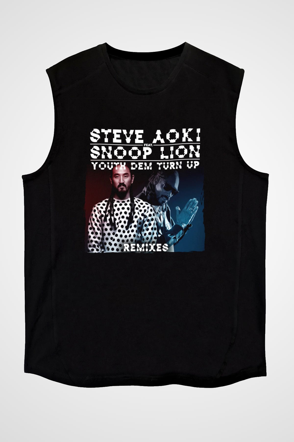 Steve Aoki Siyah Unisex Kolsuz Tişört