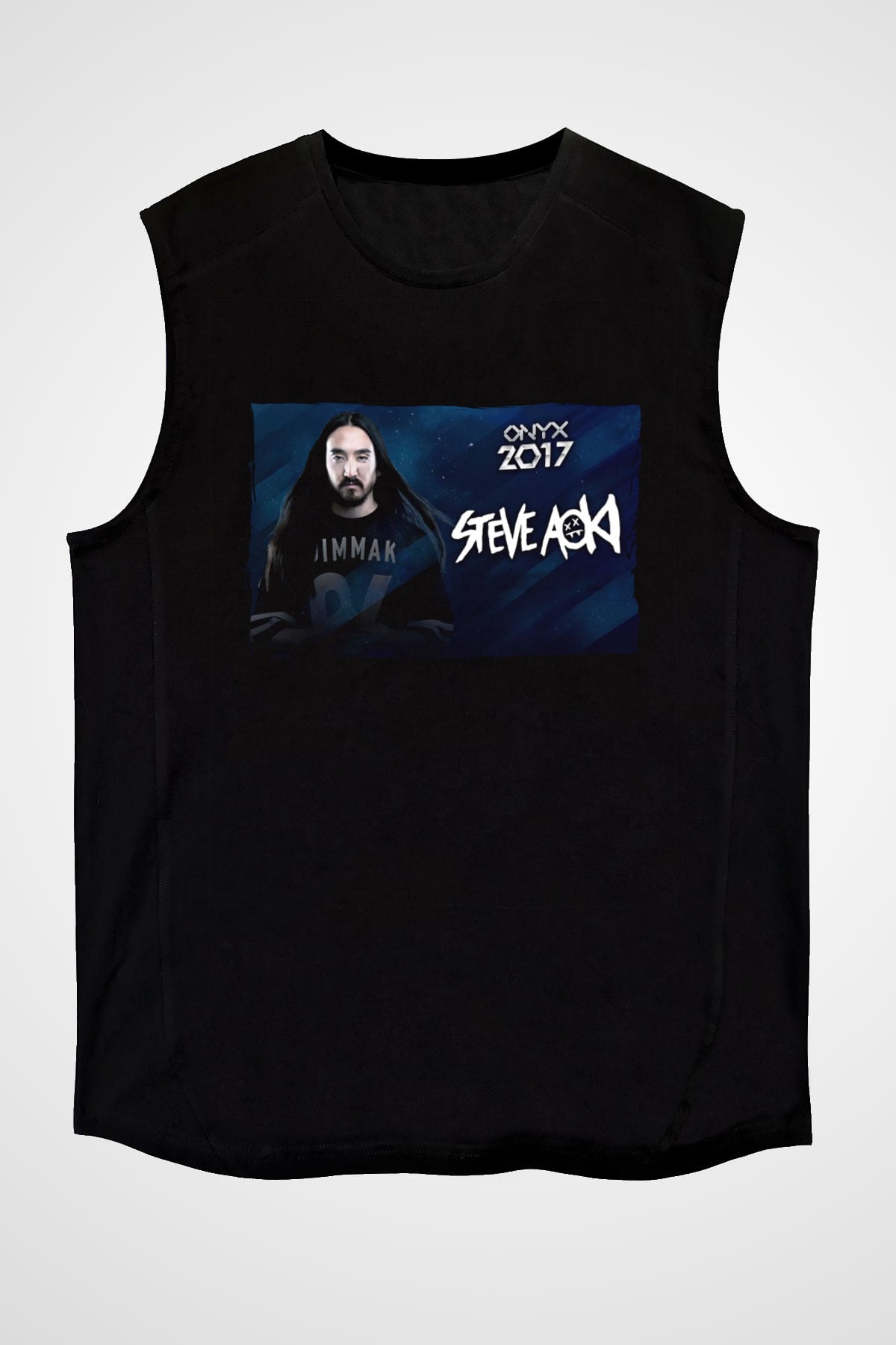Steve Aoki Siyah Unisex Kolsuz Tişört