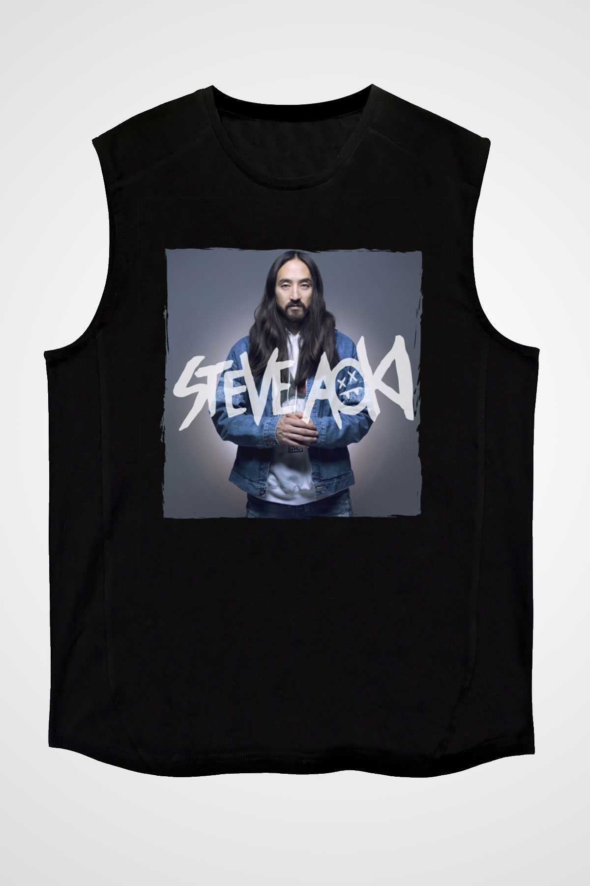Steve Aoki Siyah Unisex Kolsuz Tişört