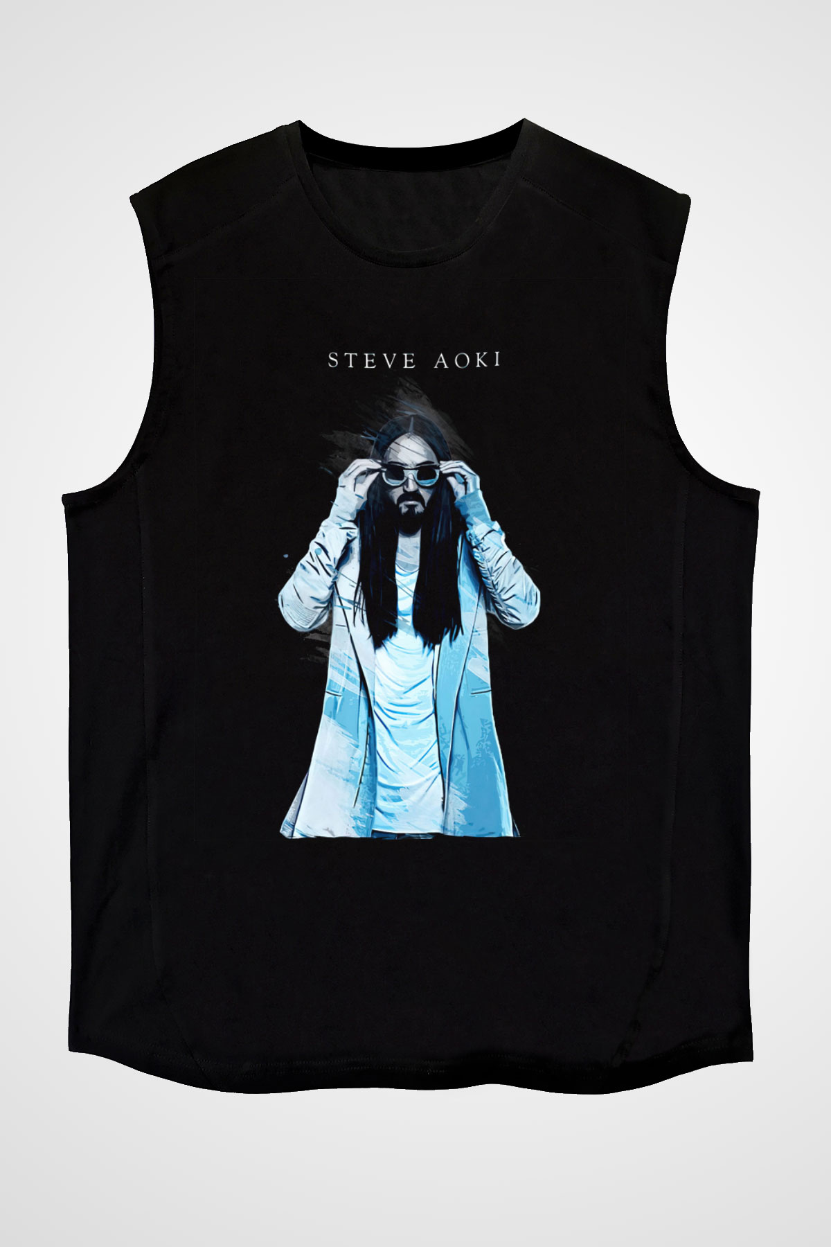 Steve Aoki Siyah Unisex Kolsuz Tişört