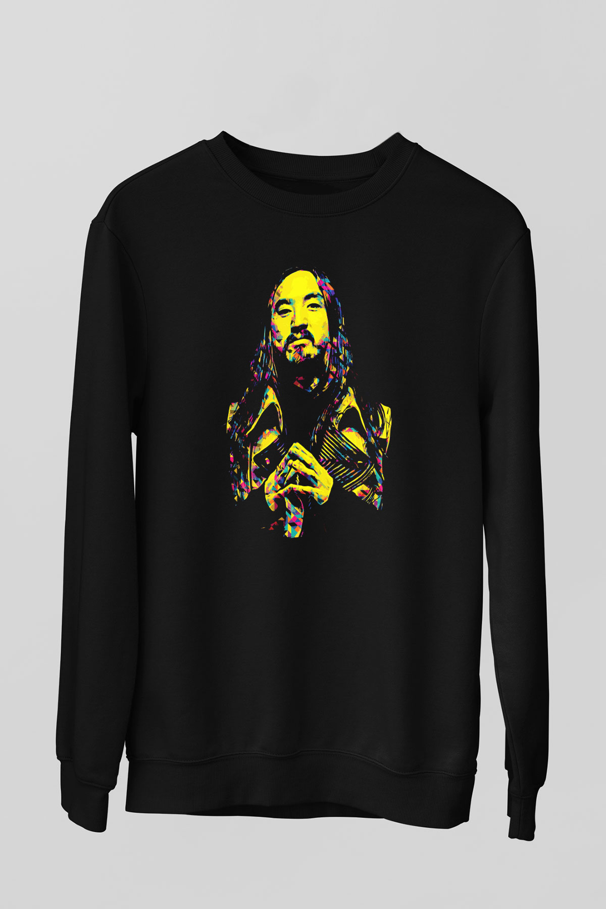 Steve Aoki Siyah Unisex Sweatshirt