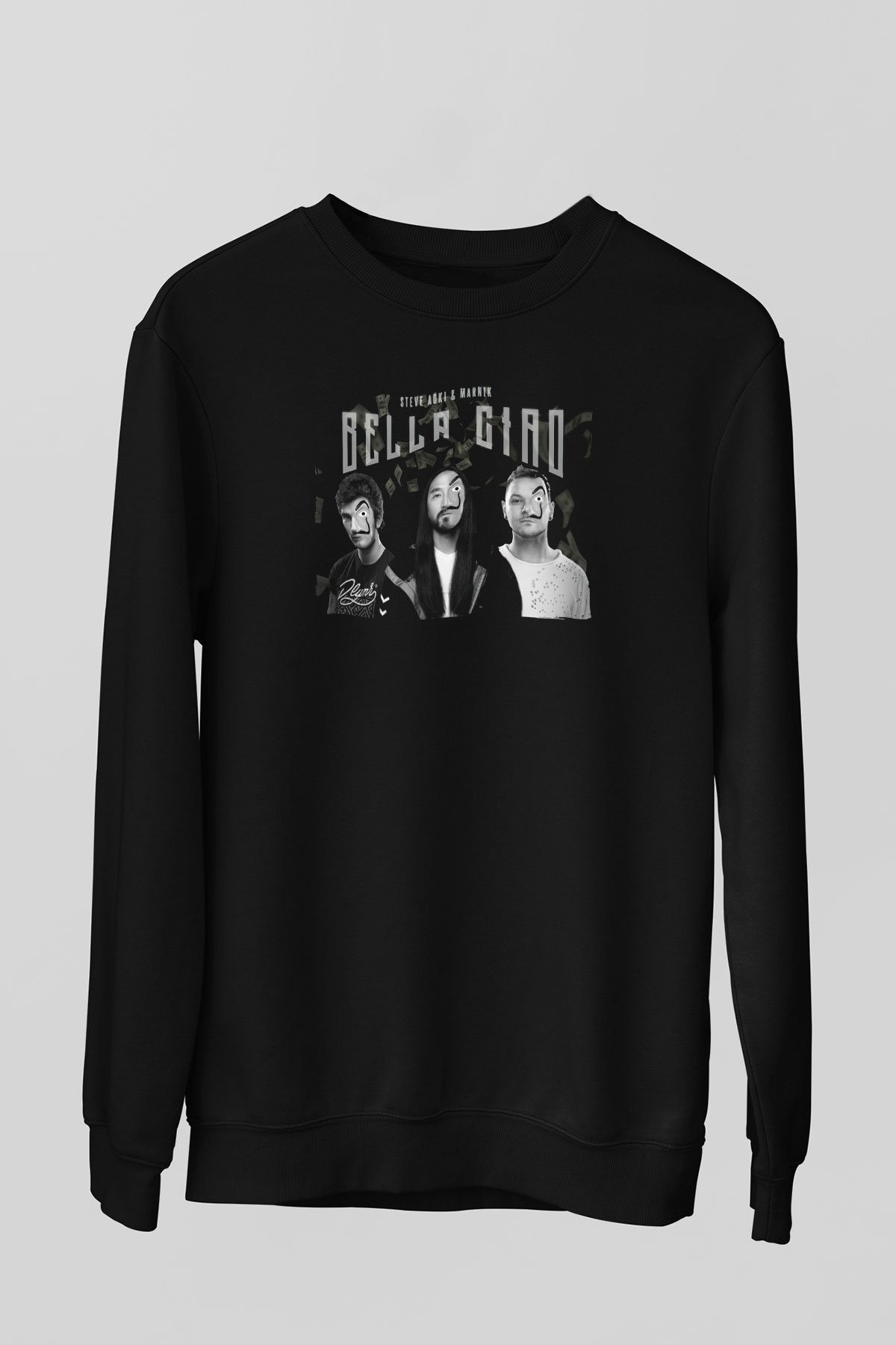 Steve Aoki Siyah Unisex Sweatshirt