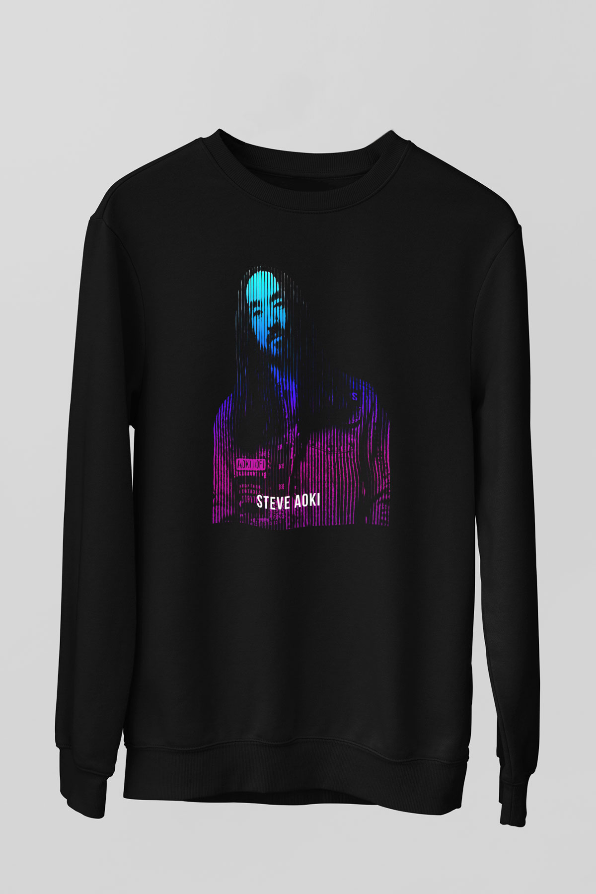 Steve Aoki Siyah Unisex Sweatshirt