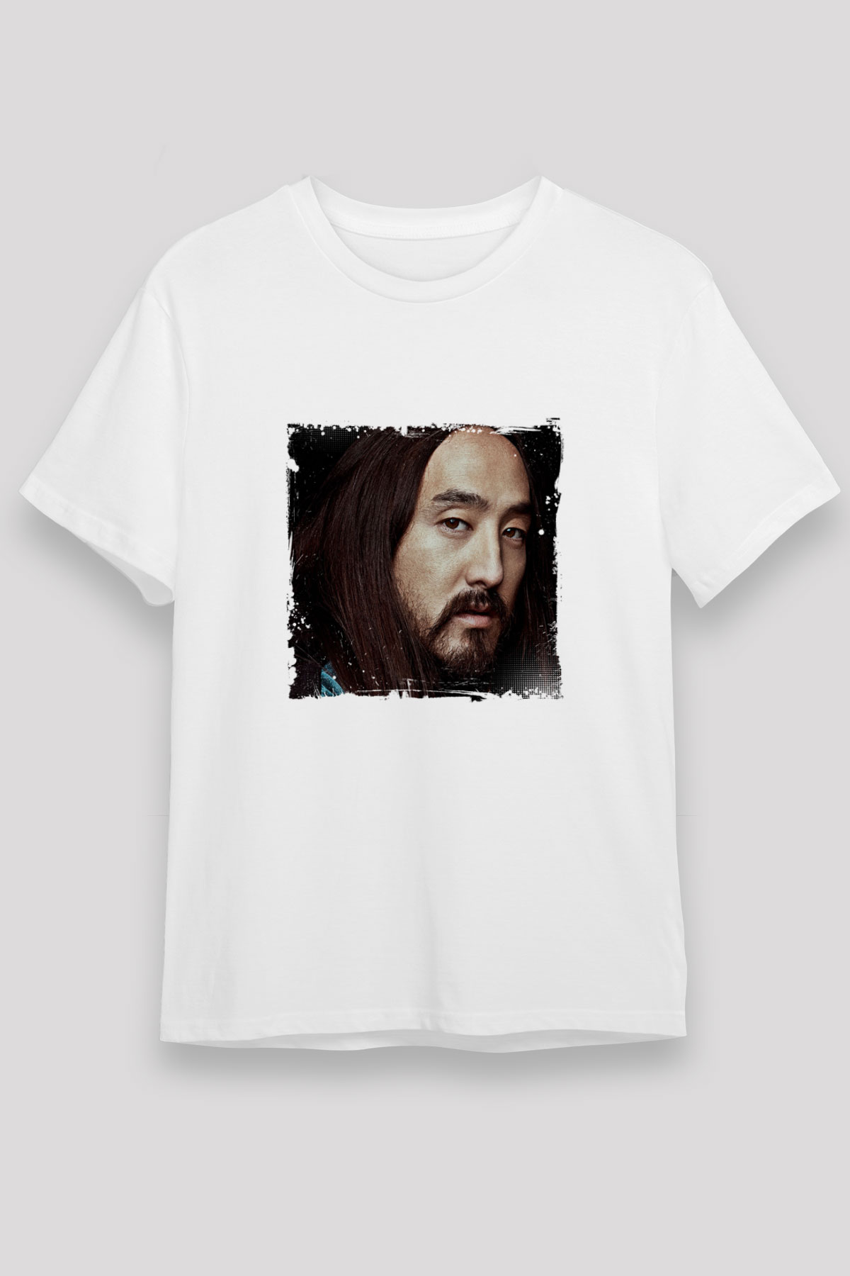 Steve AokiBaskılı Beyaz Tişört