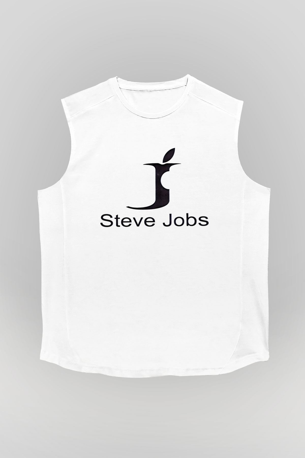 Steve Jobs Beyaz Unisex Kolsuz Tişört