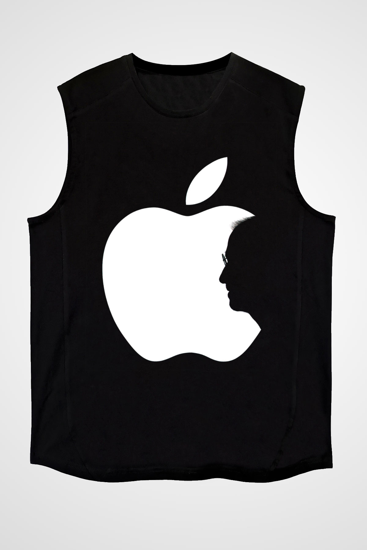 Steve Jobs Siyah Unisex Kolsuz Tişört