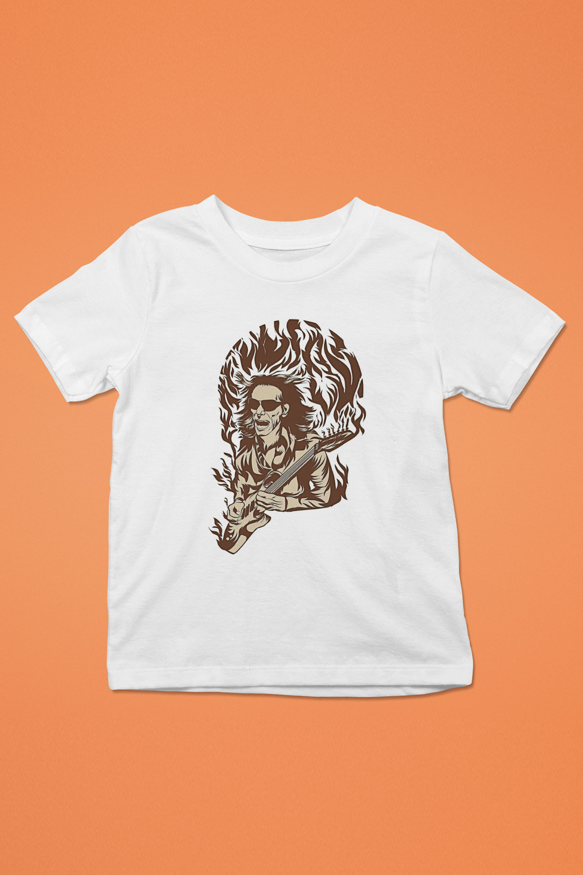Steve Vai Baskılı Beyaz Unisex Beyaz Çocuk Tişört - Tshirt