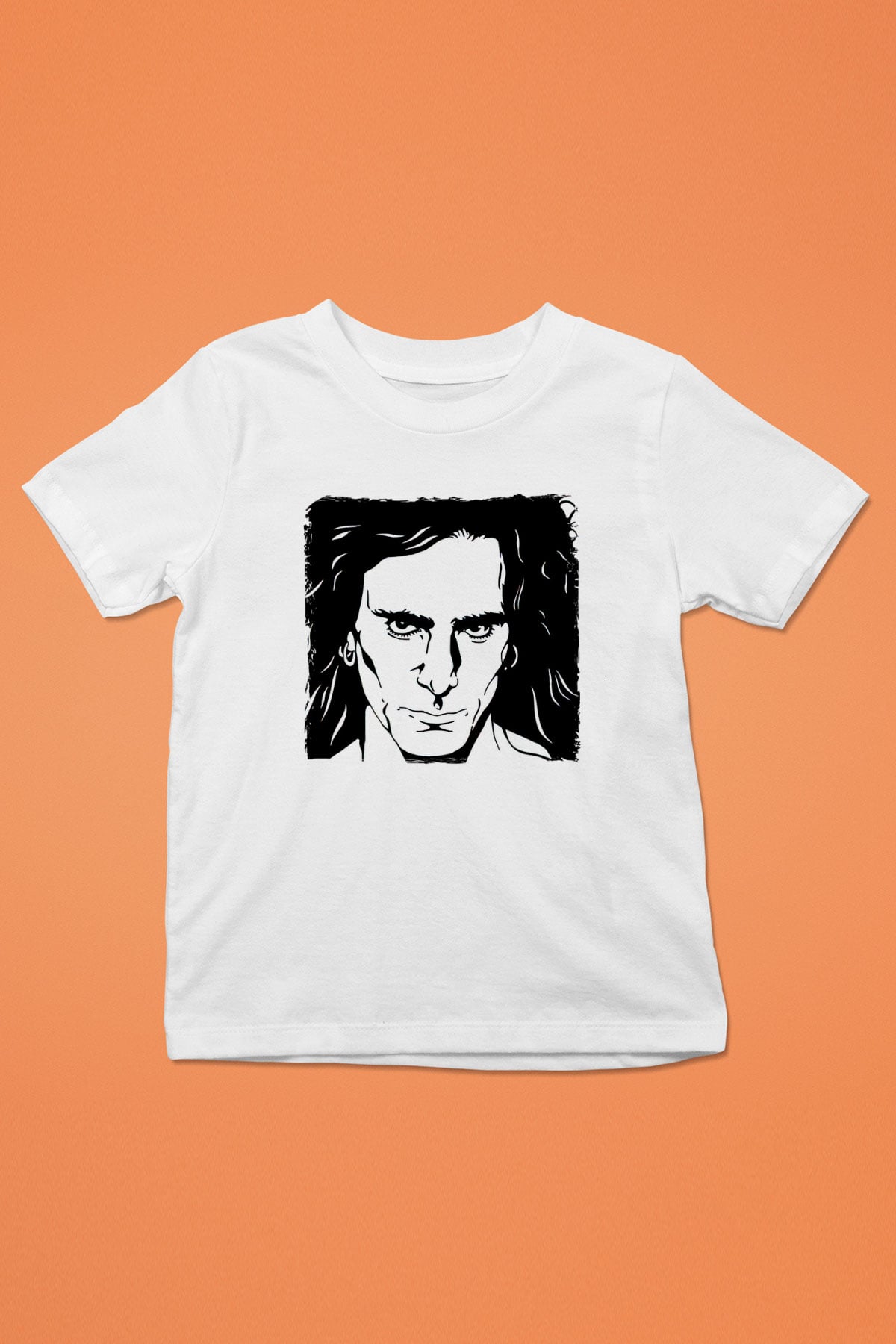 Steve Vai Baskılı Beyaz Unisex Beyaz Çocuk Tişört - Tshirt
