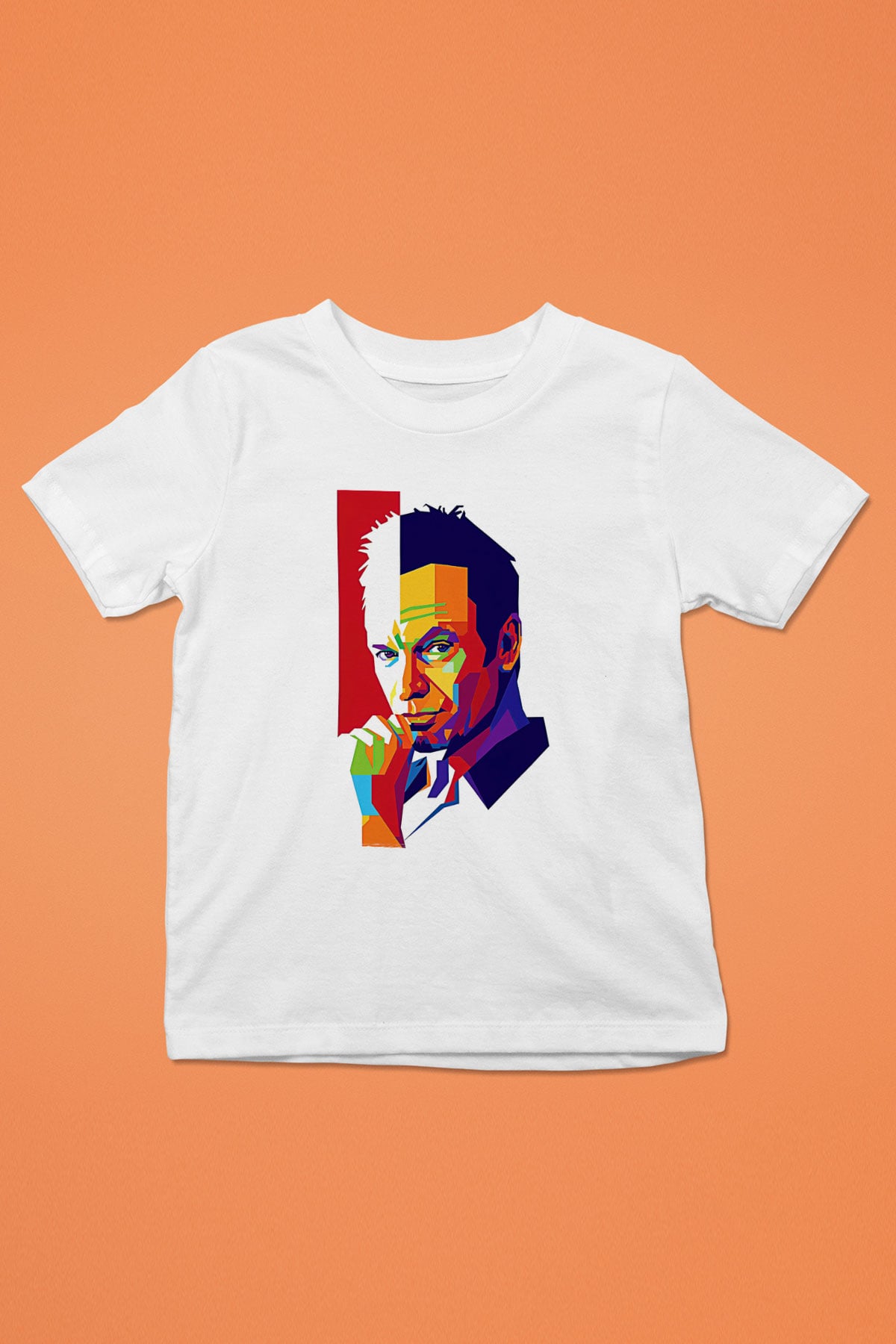 Sting Baskılı Beyaz Unisex Beyaz Çocuk Tişört - Tshirt
