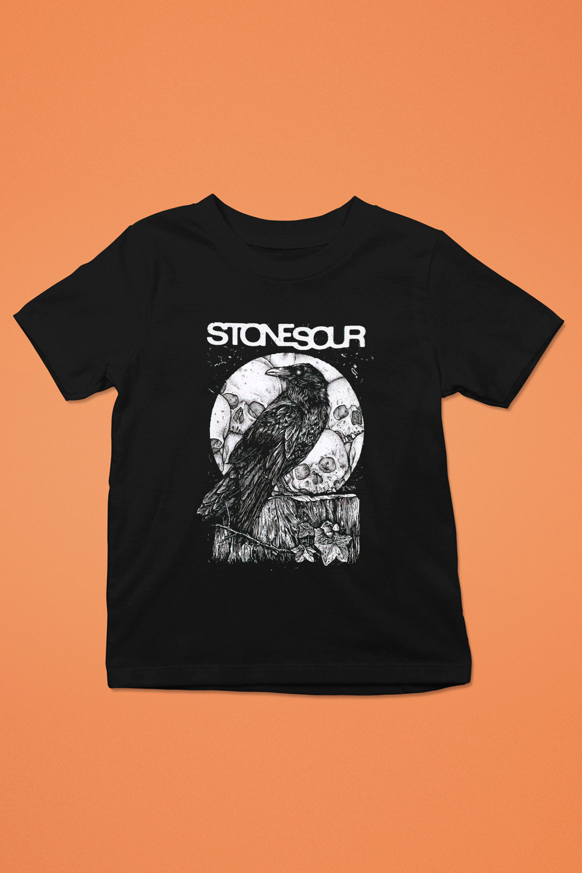 Stone Sour Baskılı Siyah Unisex Çocuk Tişört