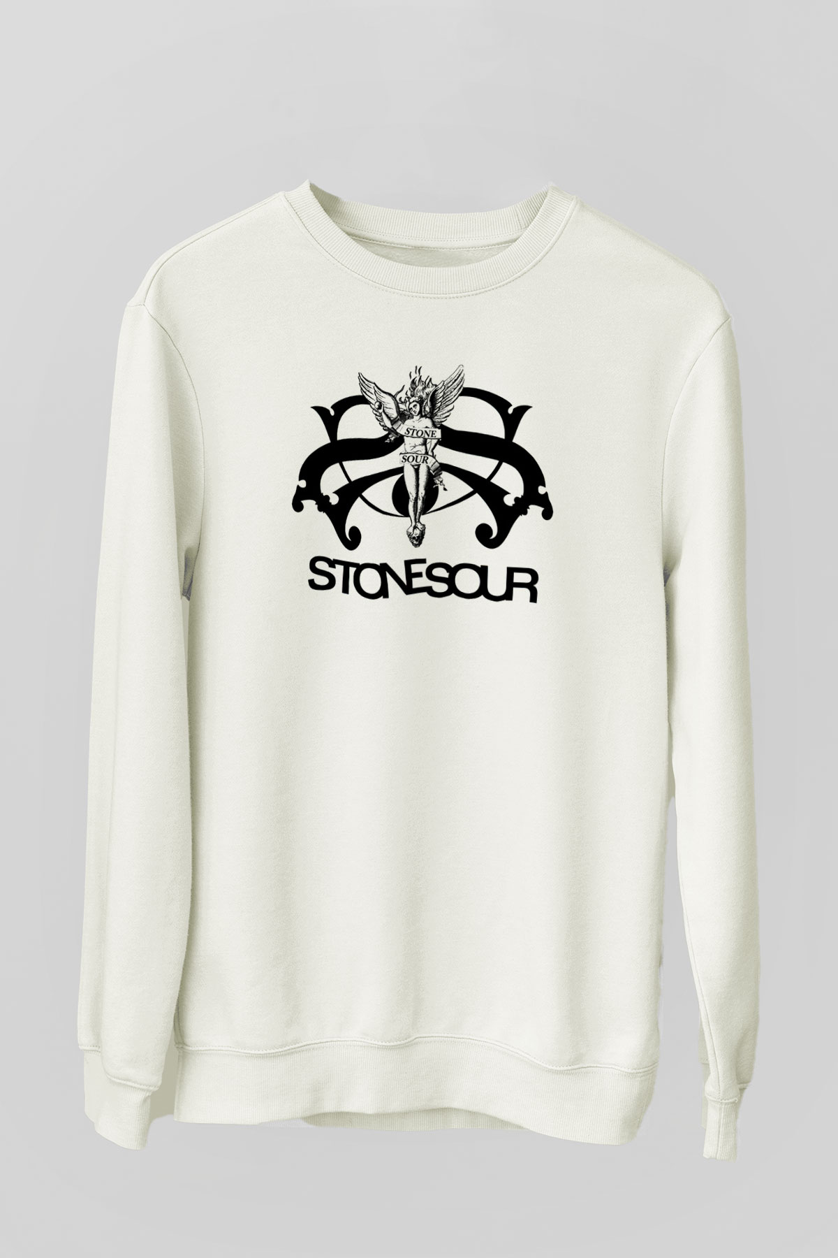Stone Sour Beyaz Unisex Sweatshirt