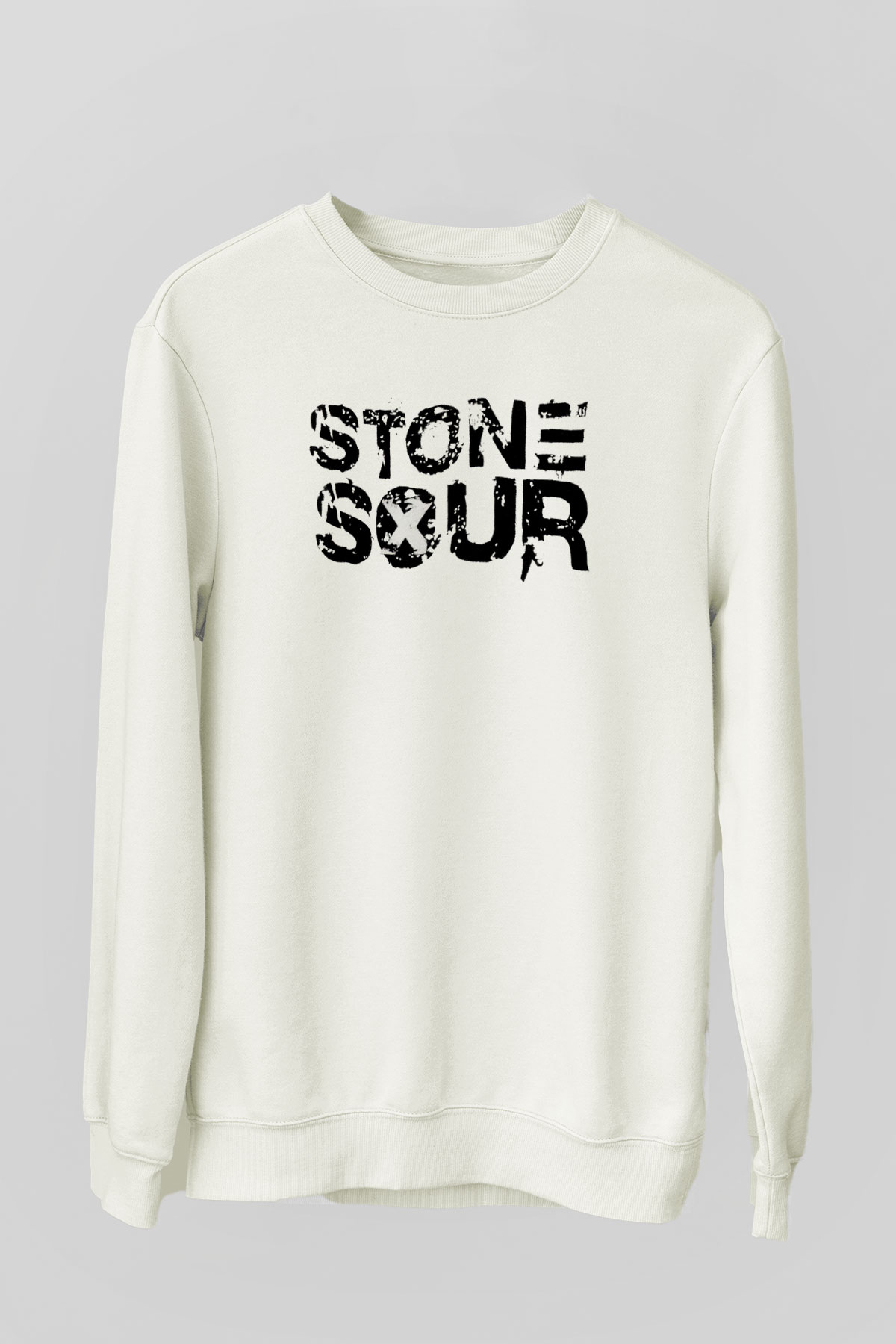 Stone Sour Beyaz Unisex Sweatshirt