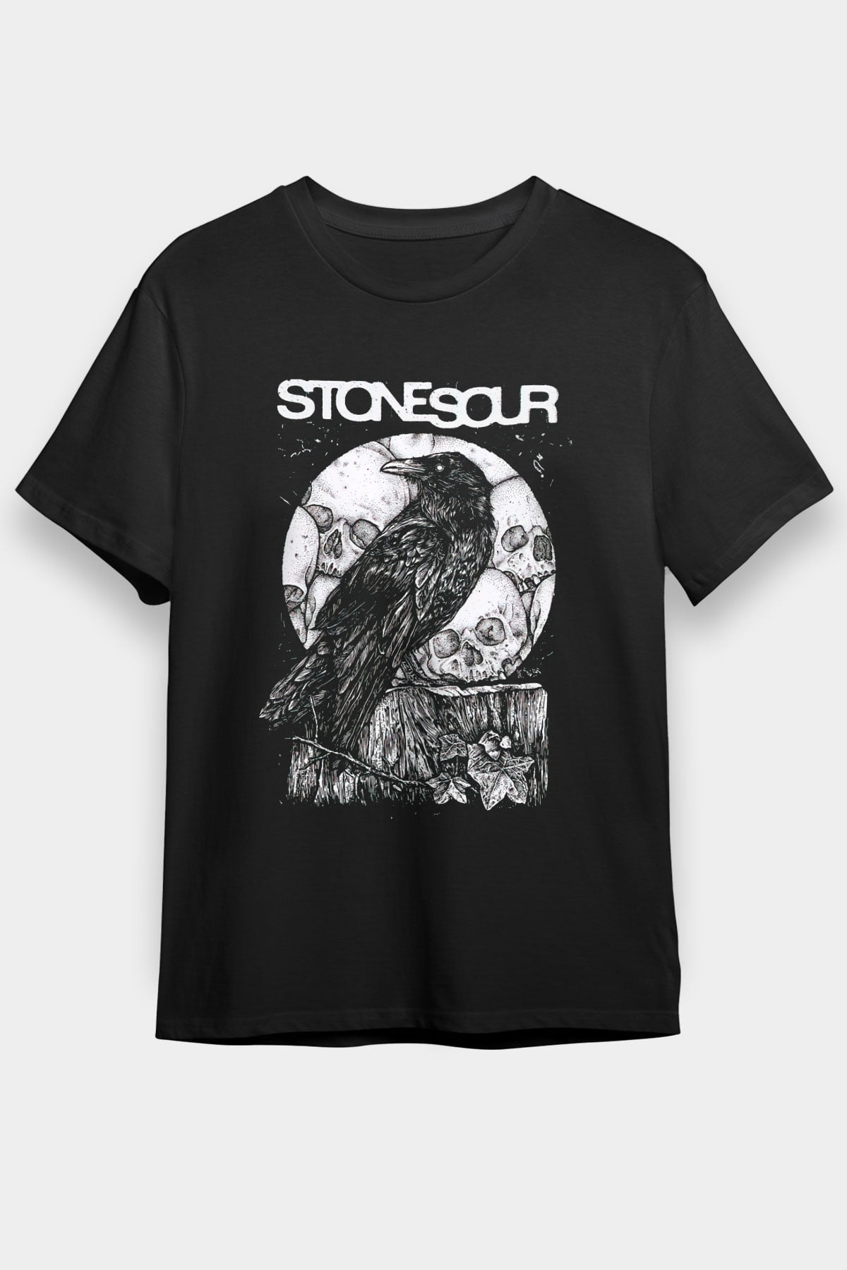 Stone Sour Siyah Unisex Tişört T-Shirt - Tişört Fabrikası